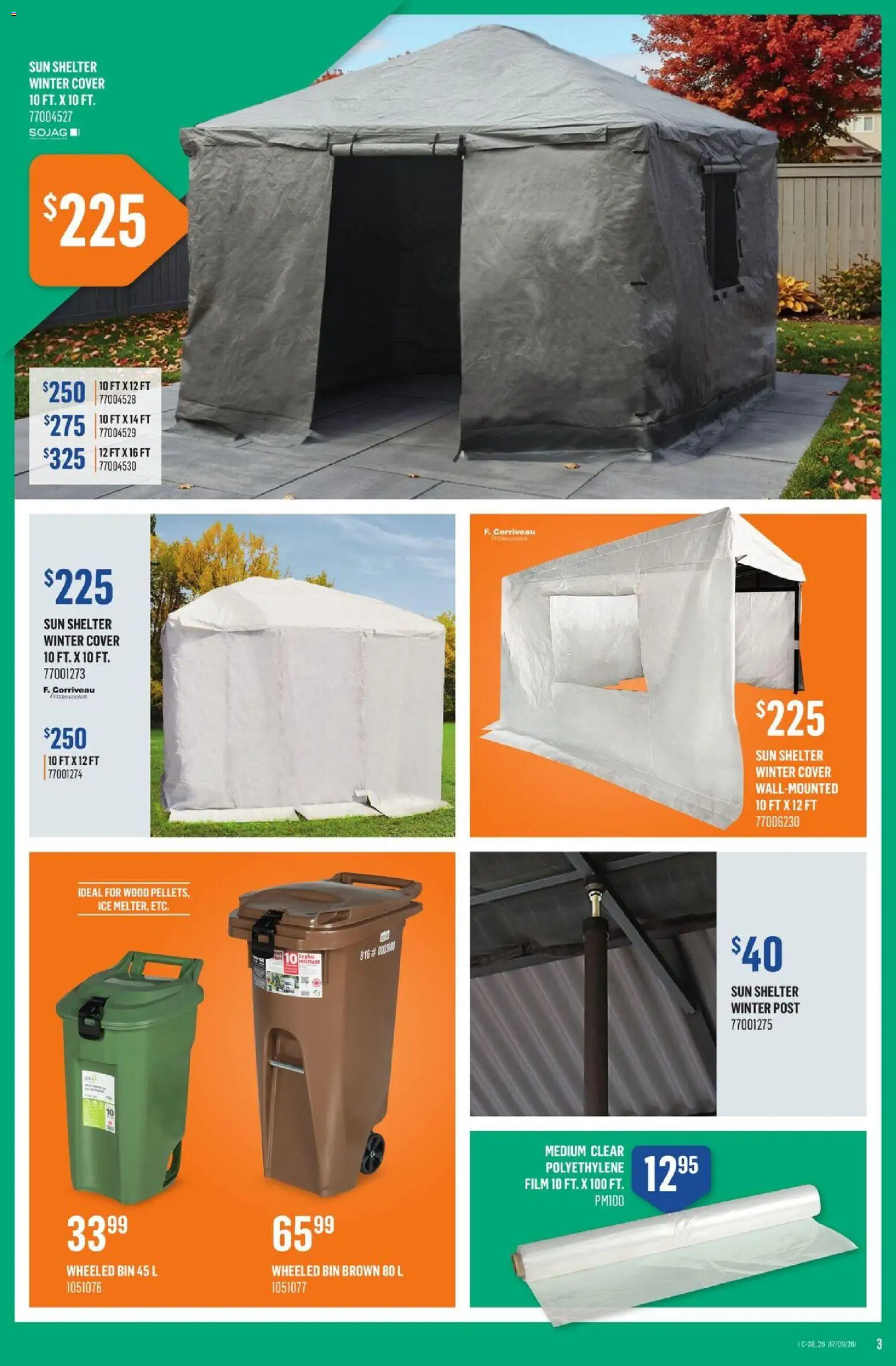 Canac flyer valid from Sep 17, 2026 | Page: 3 | Products: Ice, Ham