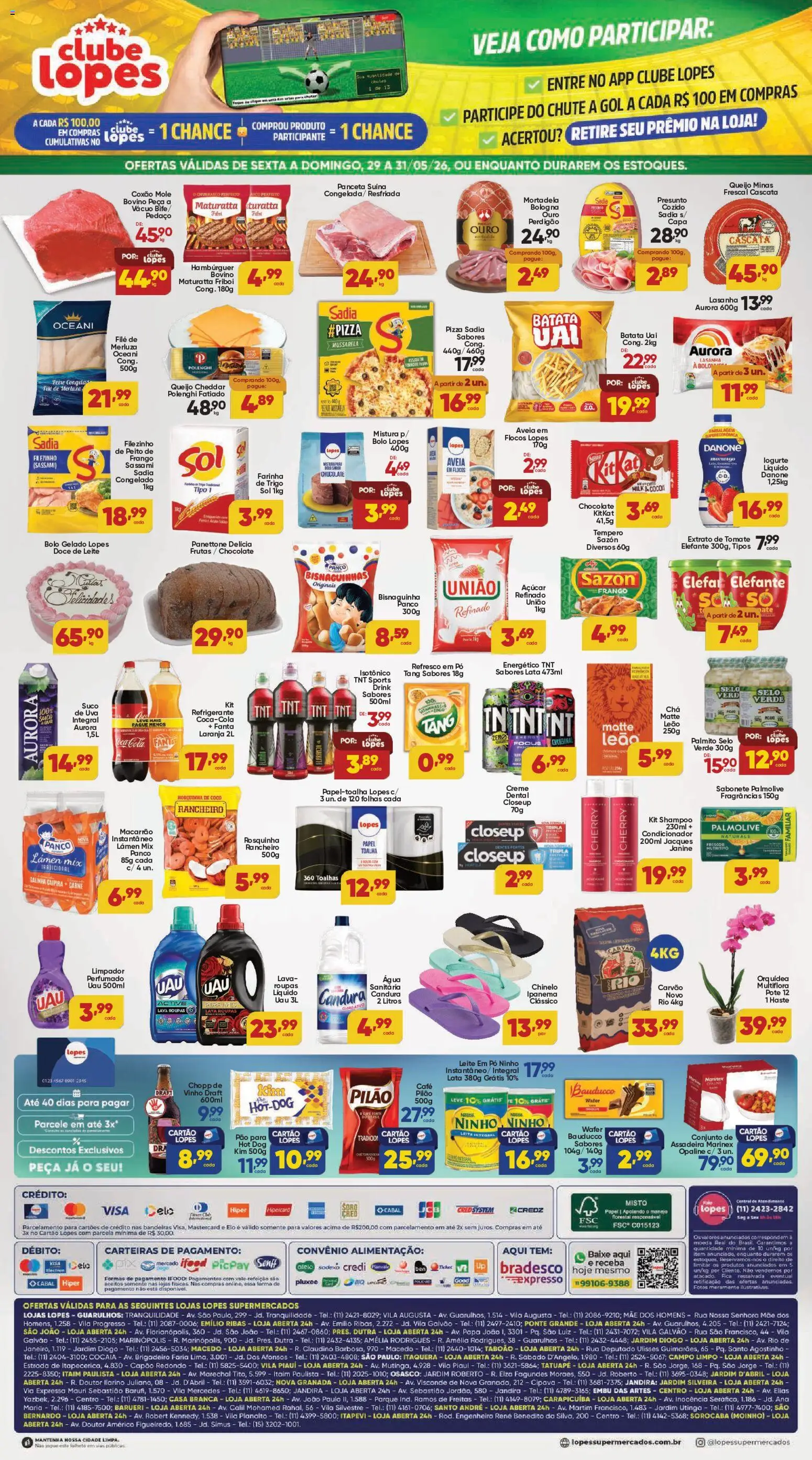 Lopes Supermercados Folheto - válido de 29.05.2026 | Página: 2 | Produtos: Cola, Refrigerante, Batata, Rosquinha