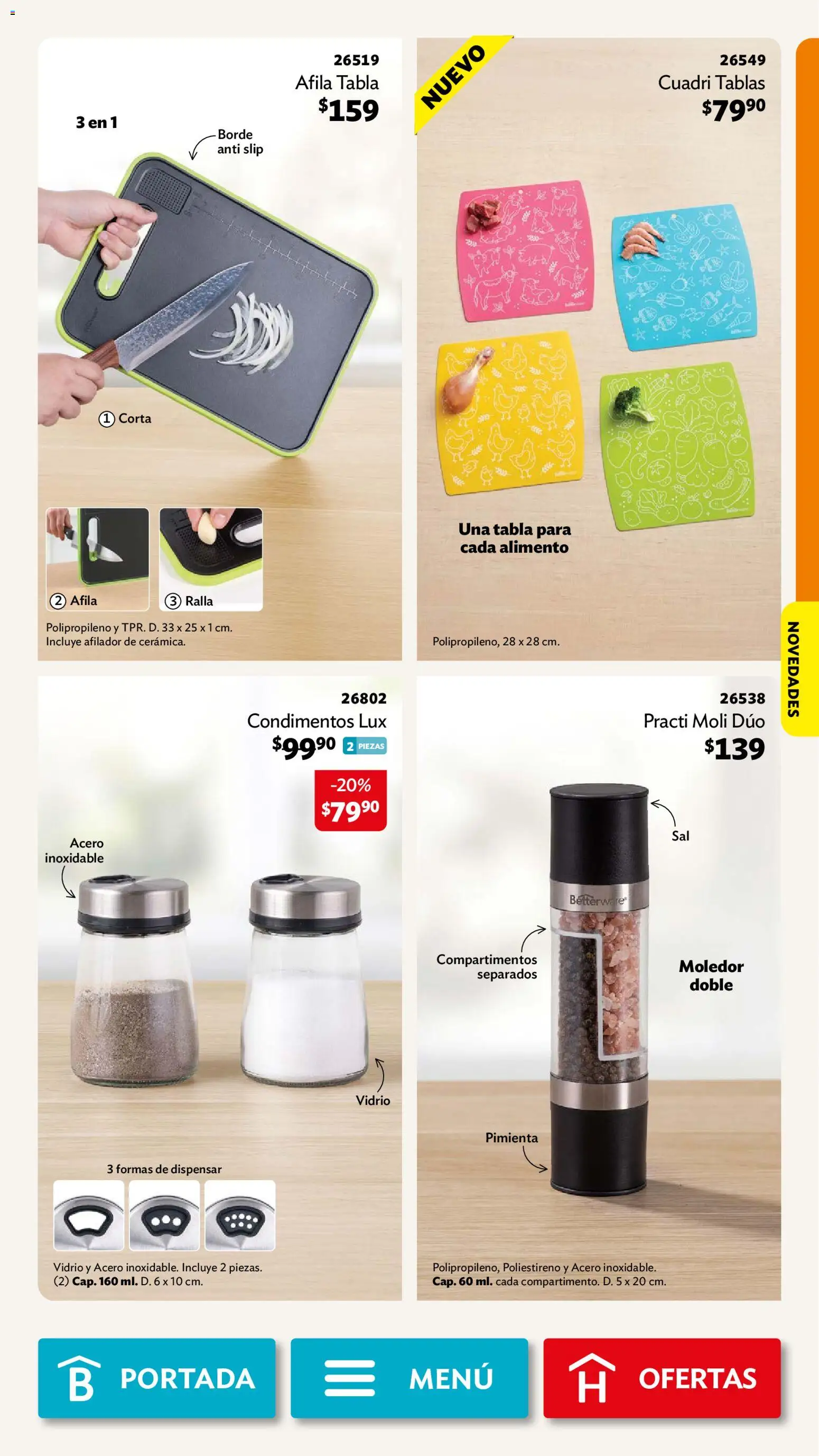 Nuevas ofertas de Betterware válidas en toda la República Mexicana desde el 29/06/2026. ¡Encuentra las mejores ofertas en Betterware campaña 7 2026! | Página: 43 | Productos: Pimienta
