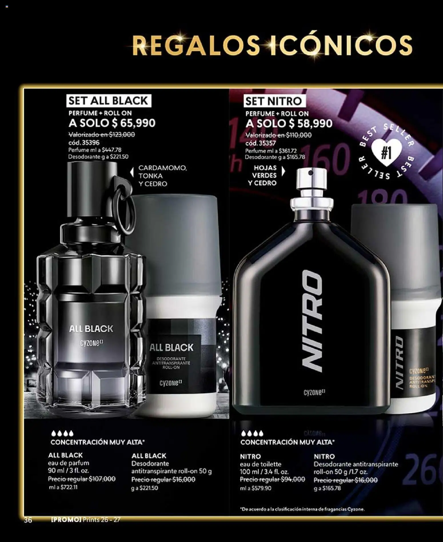 CyZone revista - valida desde el 24.04.2026 | Página: 36 | Productos: Perfume, Eau de toilette, Desodorante, Antitranspirante