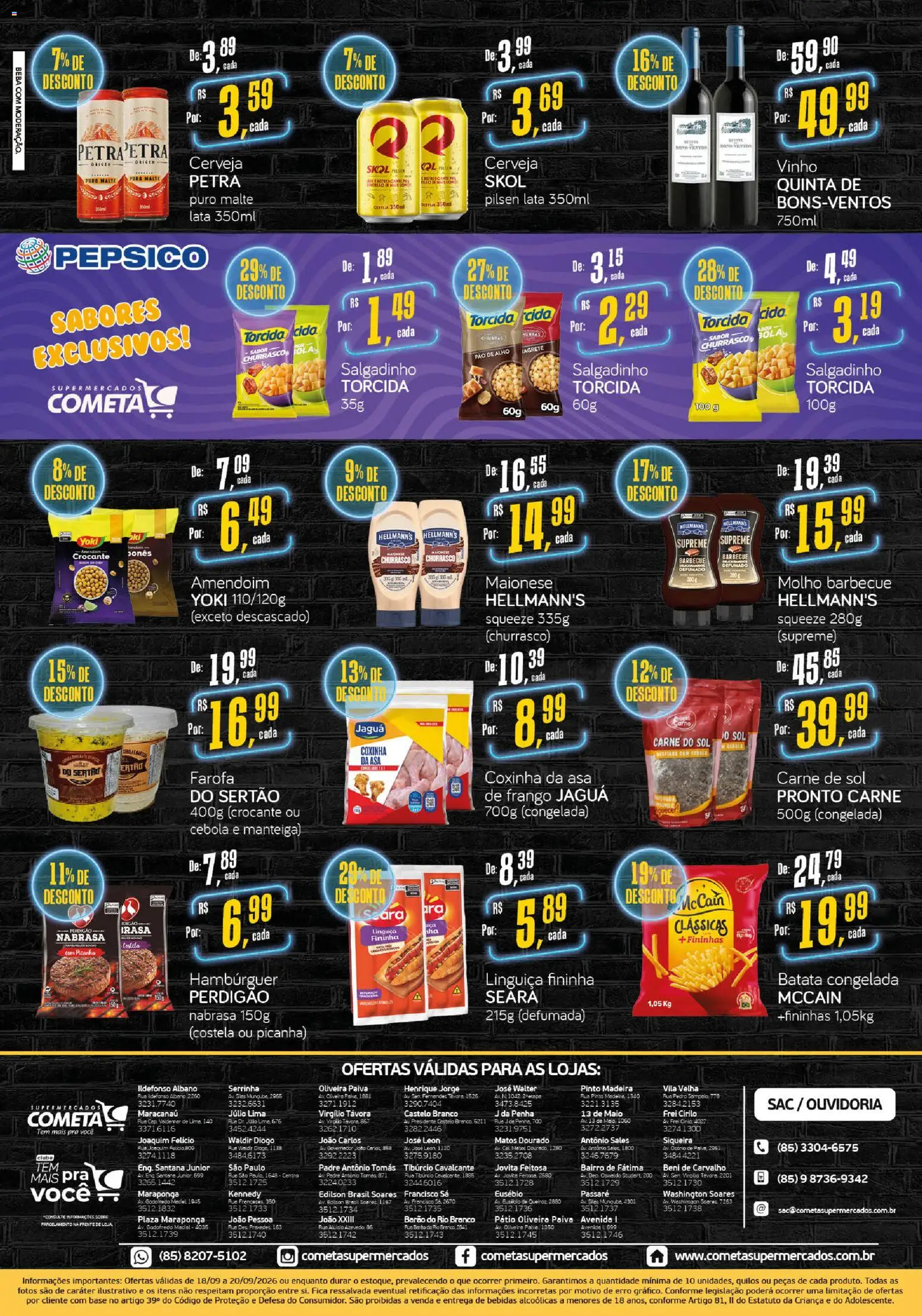 Cometa Supermercados Folheto - válido de 18/09/2026 | Página: 2 | Produtos: Maiô, Vinho, Cerveja, Batata