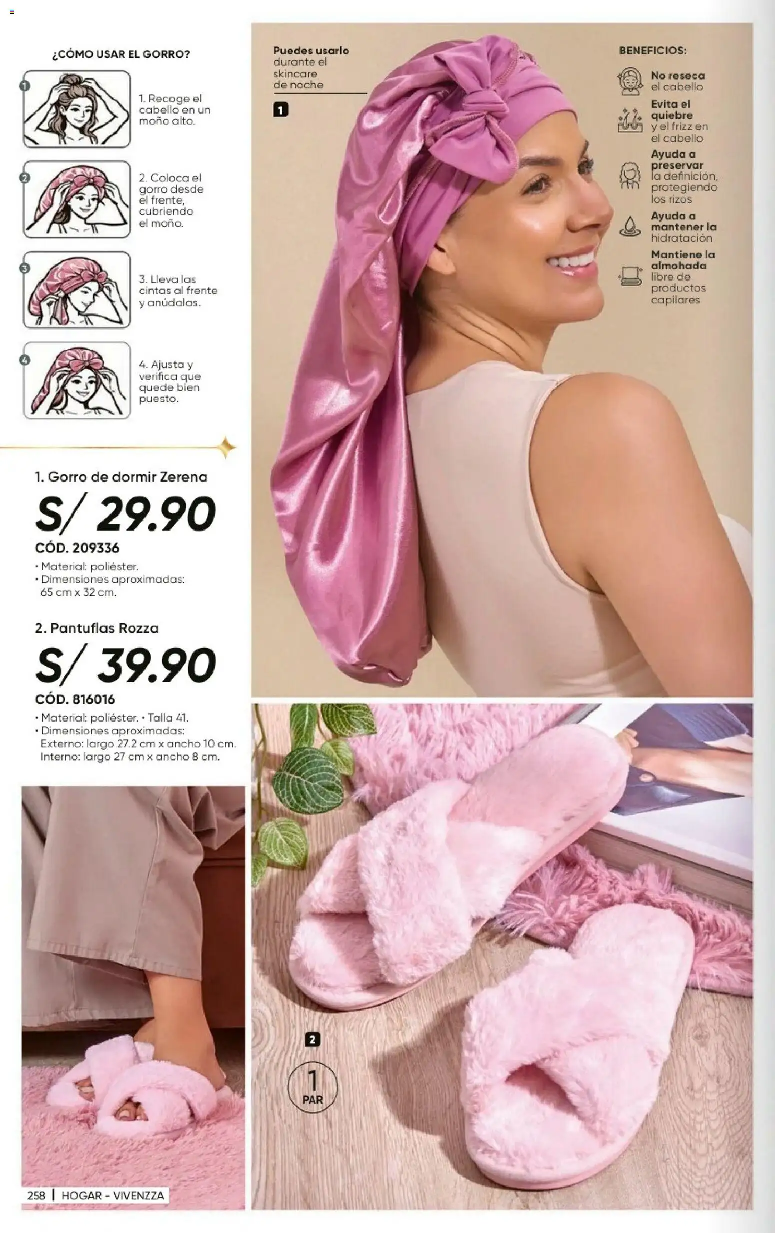 Catálogo Azzorti válido desde 20/09/2026 | Página: 260 | Productos: Almohada, Pantuflas