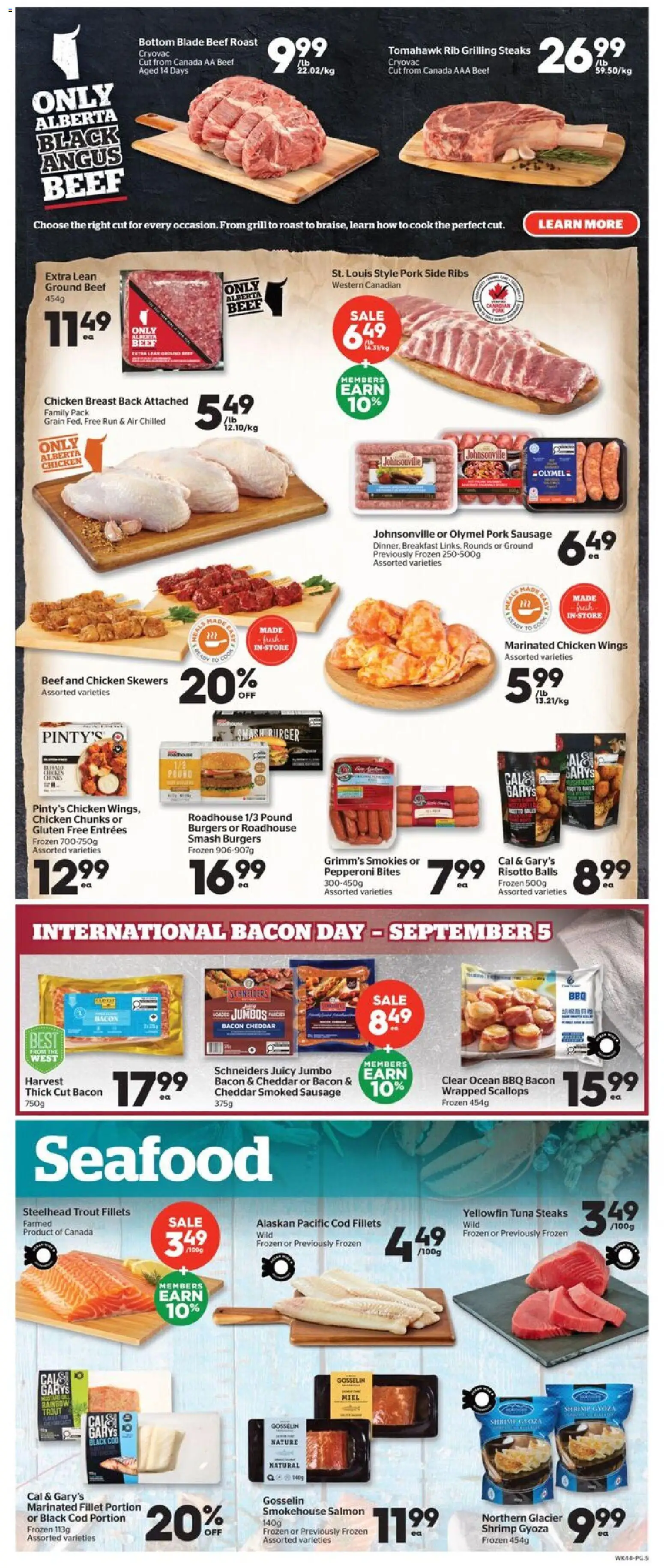 Calgary Co-op flyer valid from Sep 3, 2026 | Page: 6 | Products: Sour cream, Beef, Salami, Chicken