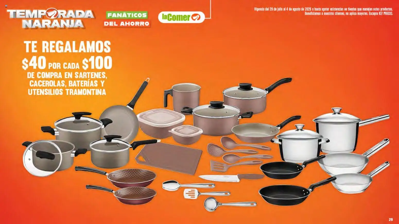 Nuevas ofertas de La Comer válidas en toda la República Mexicana desde el 29/07/2026. ¡Encuentra las mejores ofertas en La Comer folleto! | Página: 29 | Productos: Té