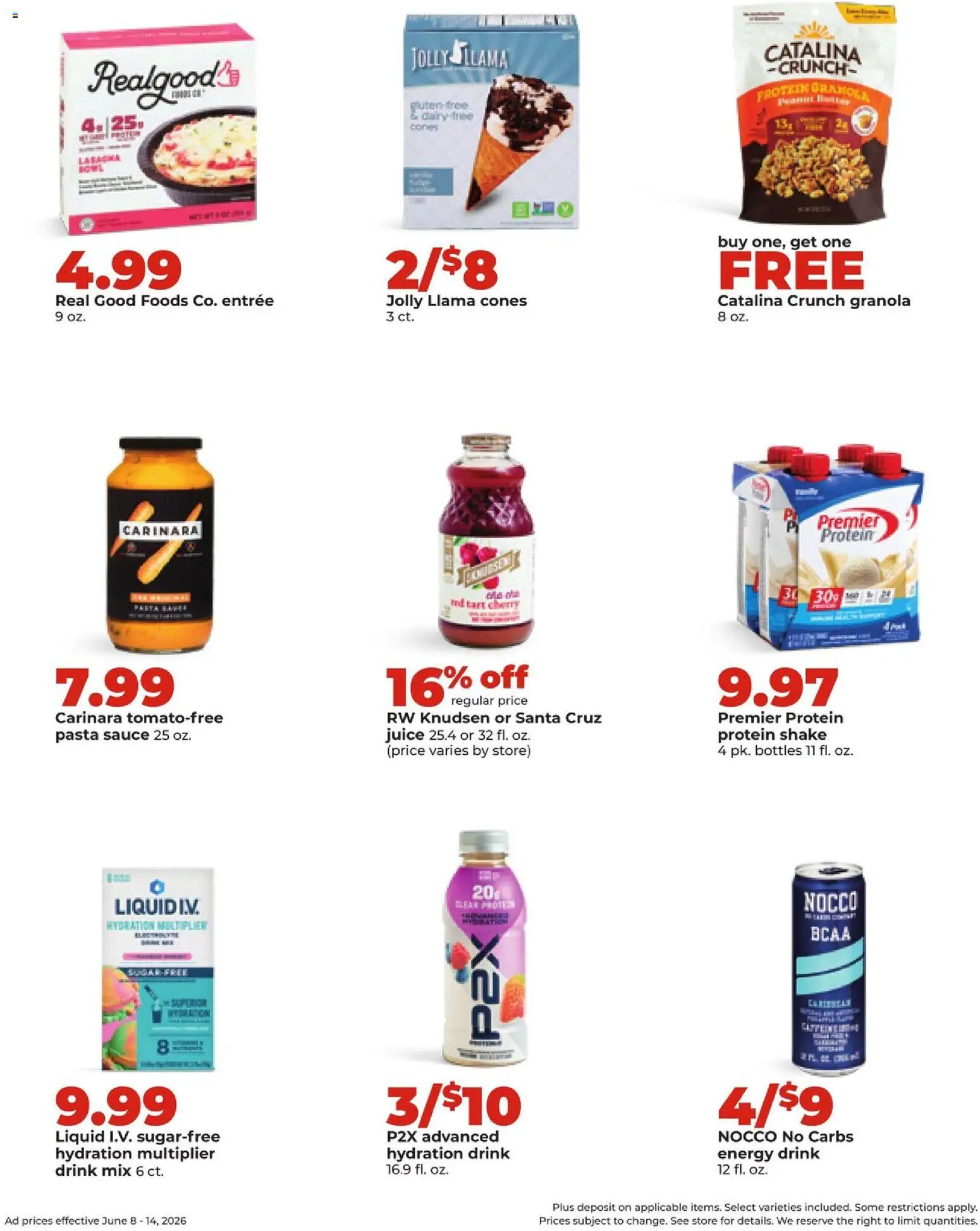 HyVee Weekly Ad - valid from 08.06.2026 | Page: 32 | Products: Juice, Pasta, Sauce