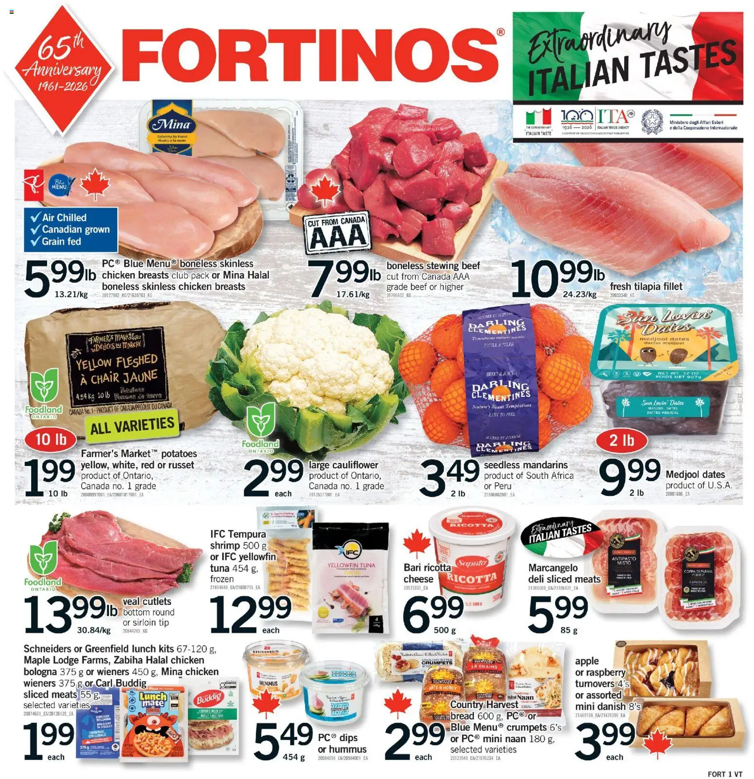 Fortinos weekly flyer / circulaire from Oct 22, 2026 > weekly specials & deals