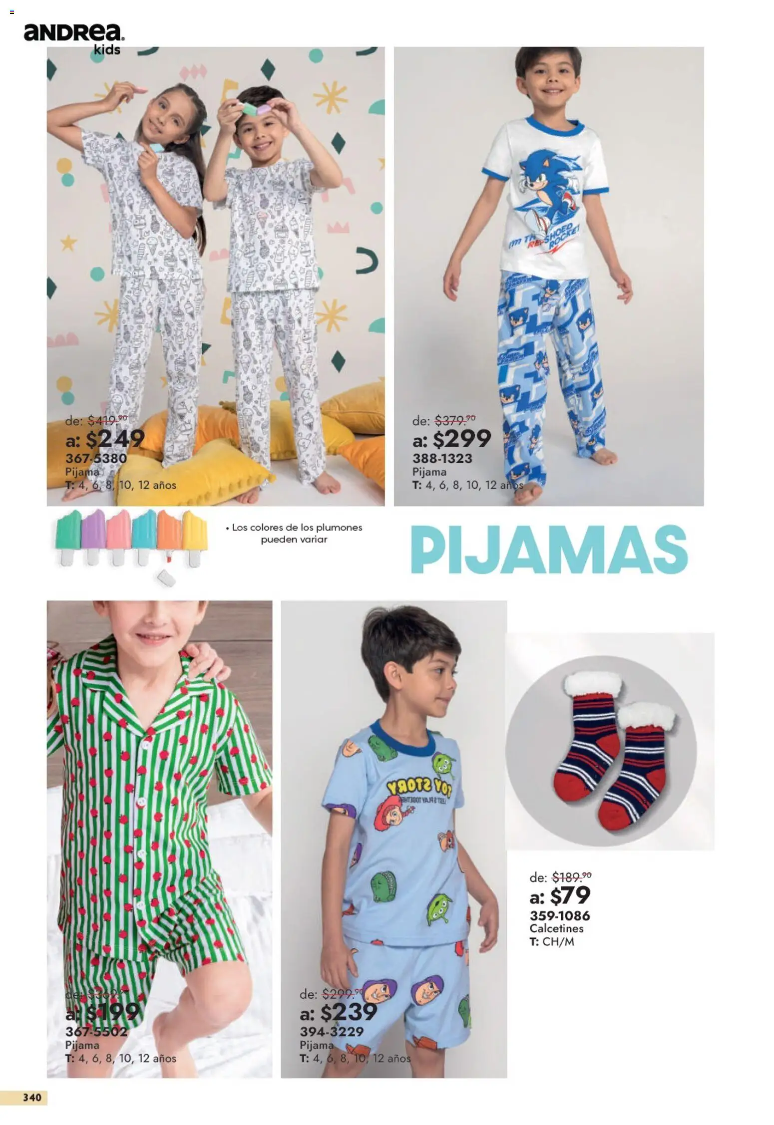 Nuevas ofertas de Andrea válidas en toda la República Mexicana desde el 13/09/2026. ¡Encuentra las mejores ofertas en Andrea catálogo Outlet! | Página: 340 | Productos: Pijama, Calcetines
