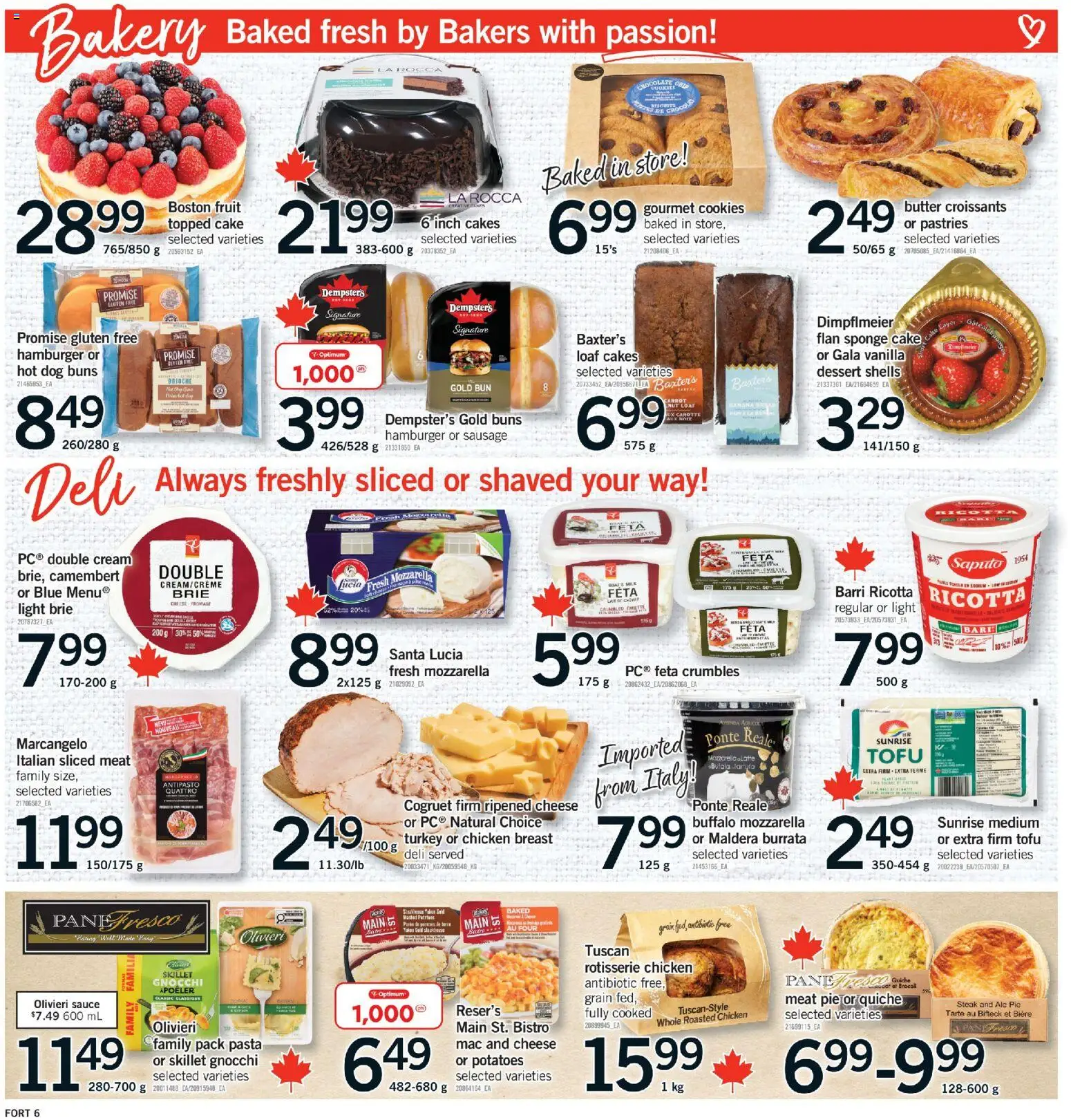 Fortinos flyer valid from Jul 16, 2026 | Page: 7 | Products: Pasta, Cookies, Bakery, Cheese