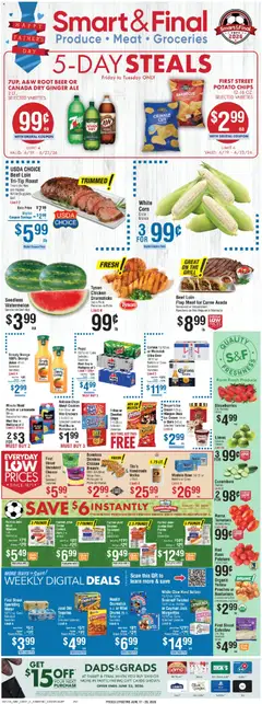 Preview of Smart & Final weekly ads valid from 19.06.2026