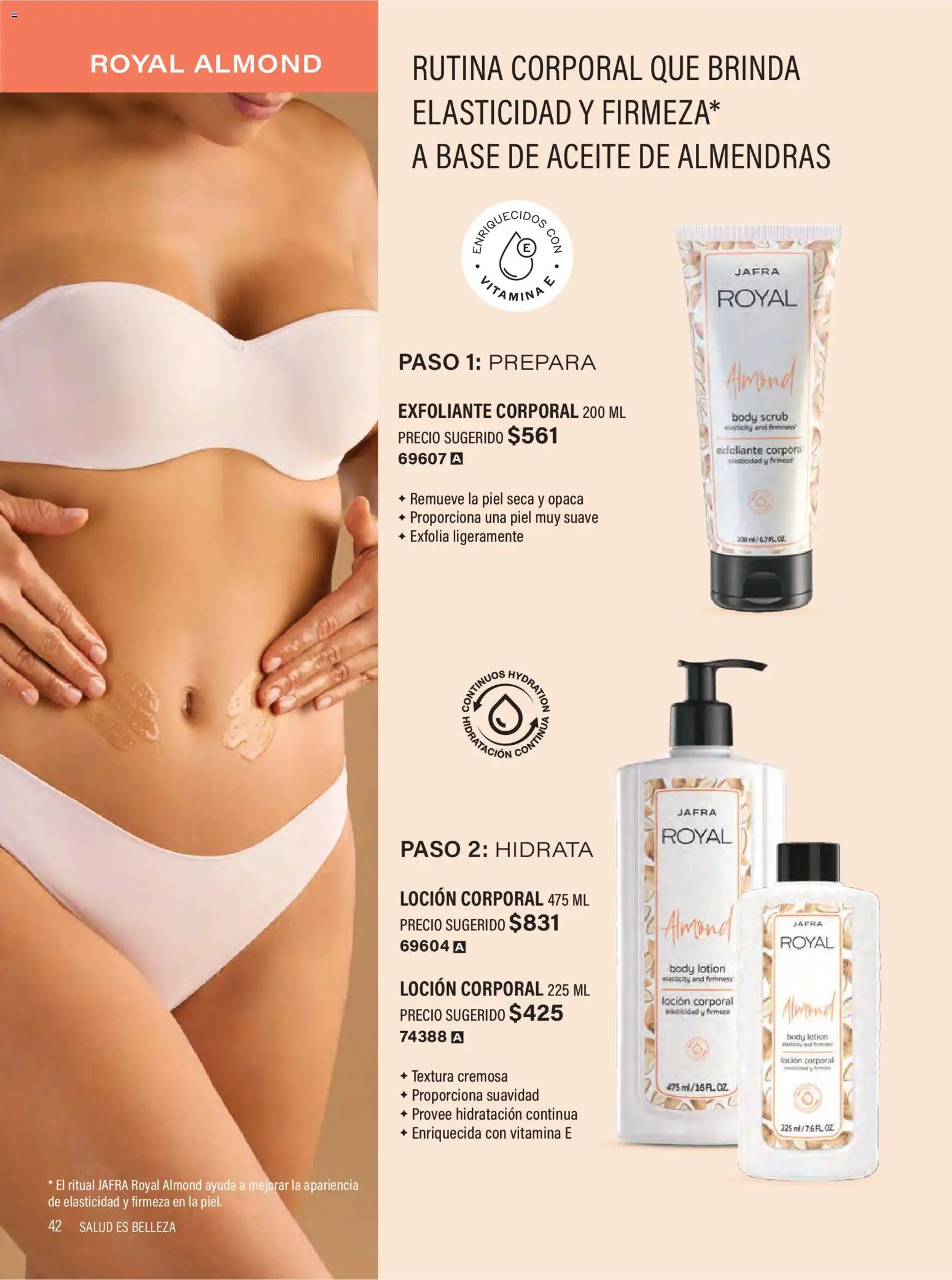 Nuevas ofertas de JAFRA válidas en toda la República Mexicana desde el 01.02.2026. ¡Encuentra las mejores ofertas en JAFRA catálogo Organizador de Ventas! | Página: 42 | Productos: Exfoliante corporal, Aceite, Loción, Body