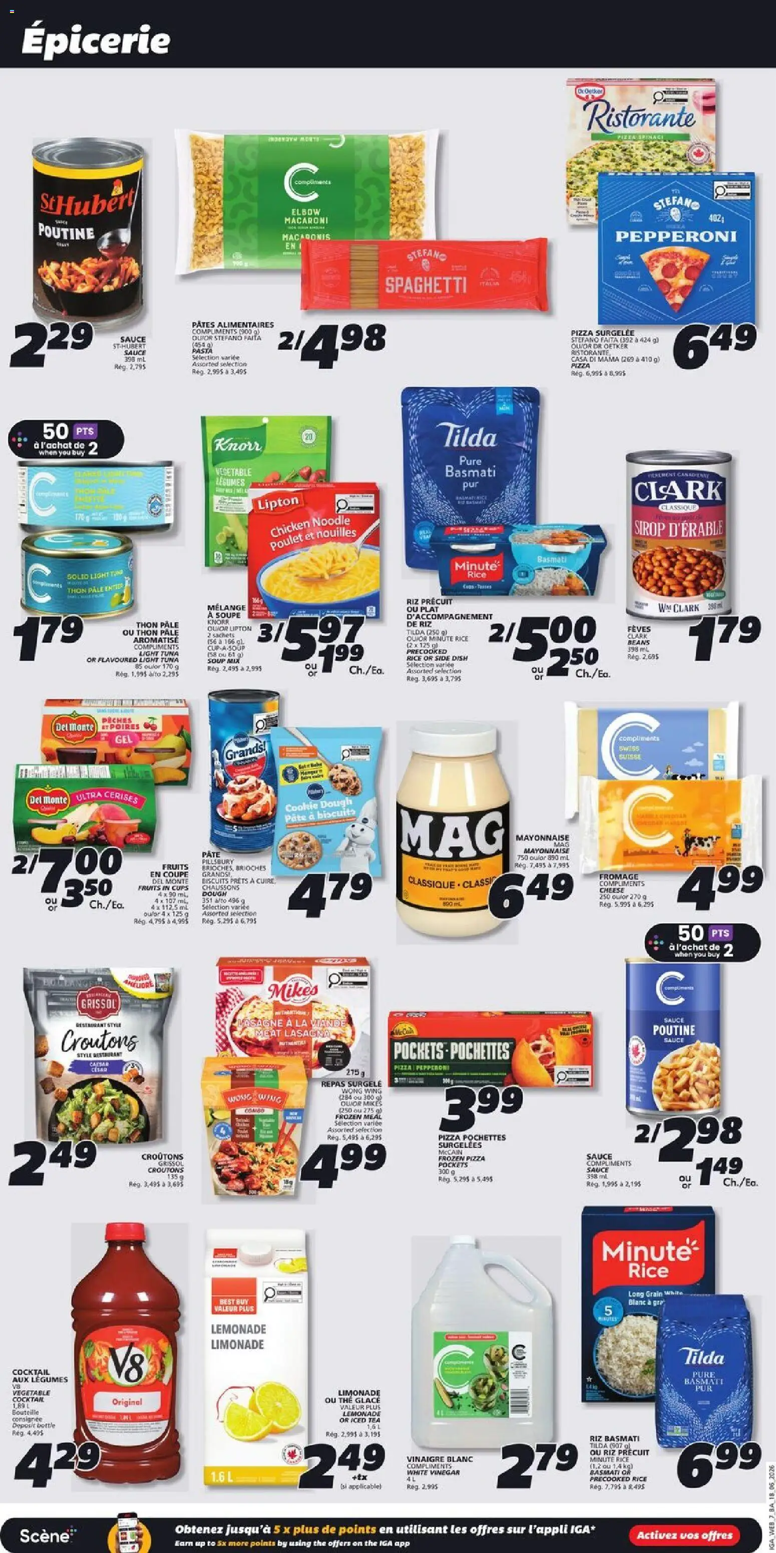 IGA flyer valid from 18.06.2026 | Page: 13 | Products: Rice, Cheese, Pizza, Chicken