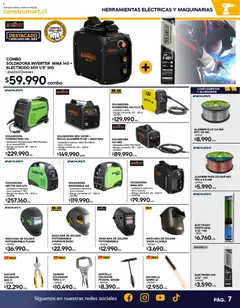 Construmart Ofertas válido desde el 01.06.2026 | Página: 7 | Productos: Escobilla, Soldadora, Mascara de soldar, Martillo