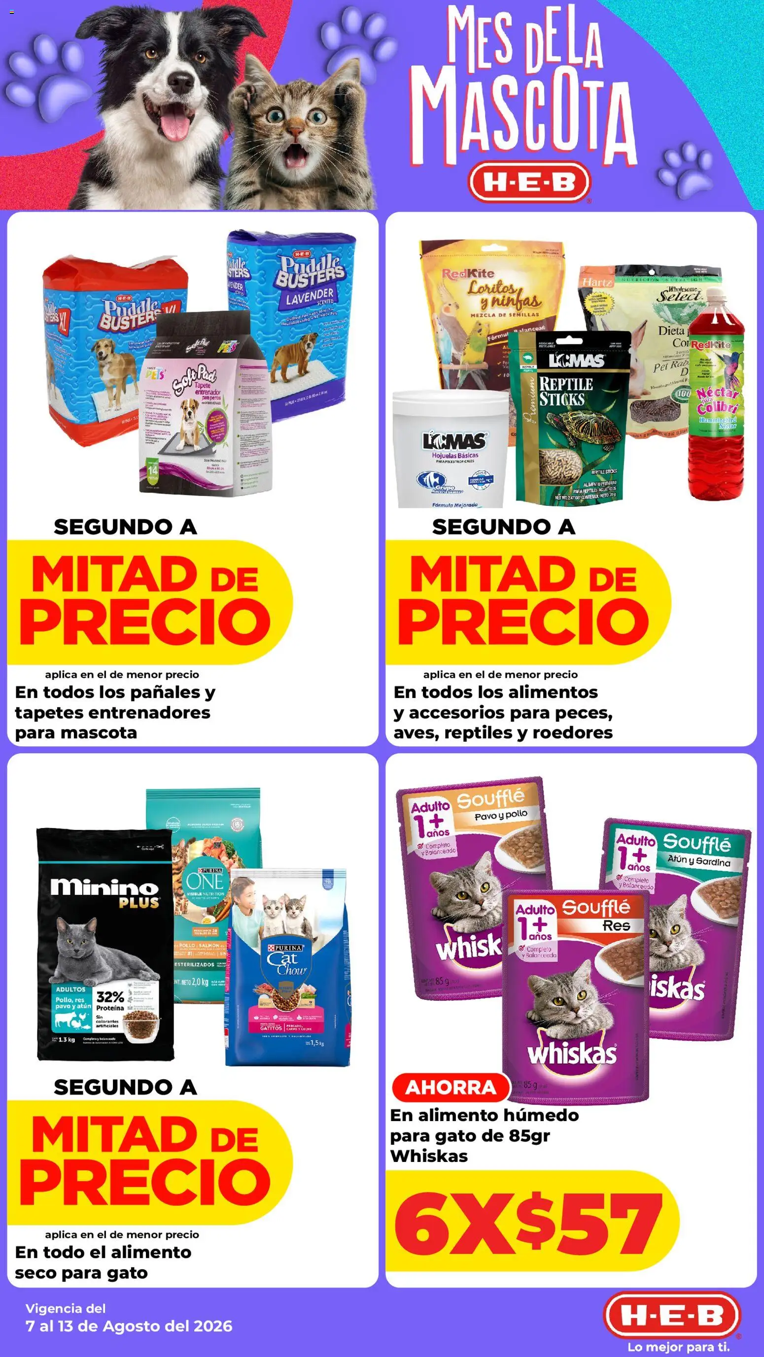 Nuevas ofertas de H-E-B válidas en toda la República Mexicana desde el 07/08/2026. ¡Encuentra las mejores ofertas en H-E-B folleto! | Página: 10 | Productos: Leche, Semillas, Pavo, Proteína