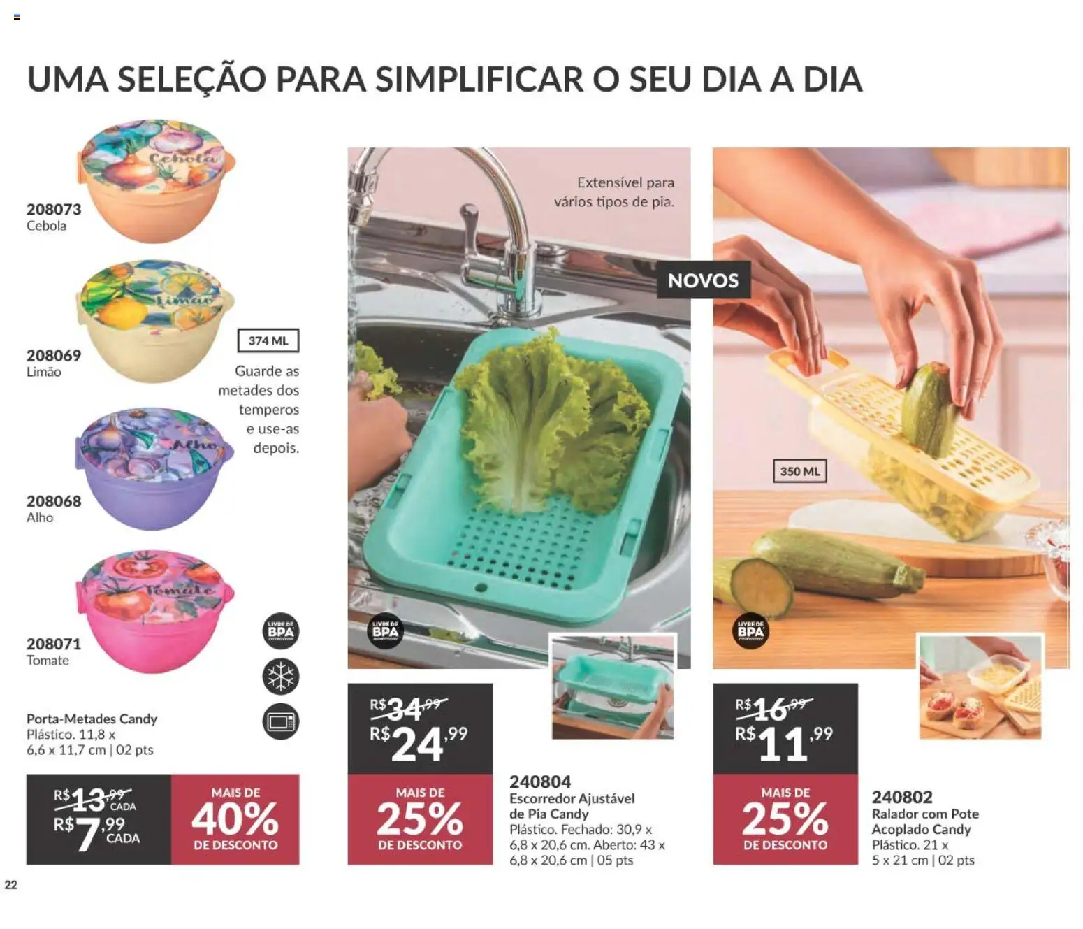 Avon Folheto - válido de 29/06/2026 | Página: 30 | Produtos: Ralador, Alho, Escorredor, Pia