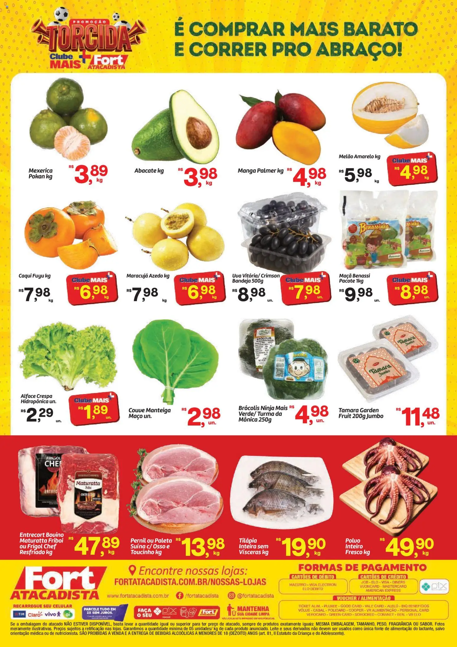 Fort Atacadista Folheto - válido de 12.05.2026 | Página: 2 | Produtos: Maracujá, Melão, Celular, Brócolis