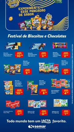 Semar Supermercado ofertas Biscoitos e Chocolates - Pré-Visualização do folheto da loja Semar Supermercado, válido de 28/08/2026