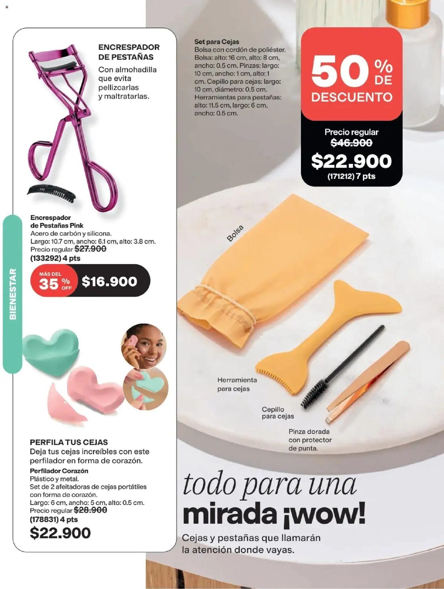 Avon revista - valida desde el 29/07/2026 | Página: 164 | Productos: Pinza, Bolsa, Cepillo, Perfilador