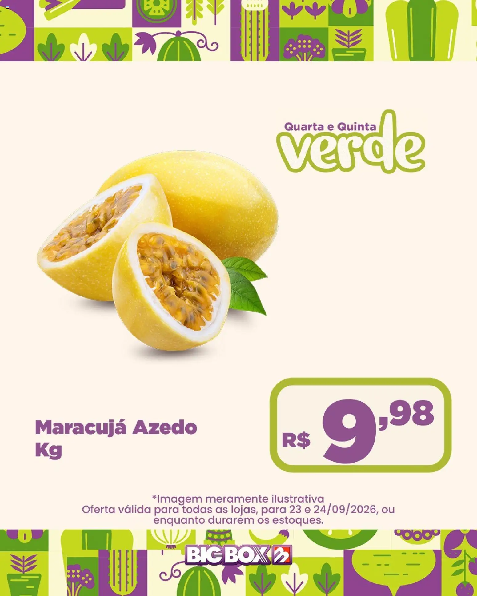 Big Box Folheto - válido de 23/09/2026 | Página: 1 | Produtos: Maracujá