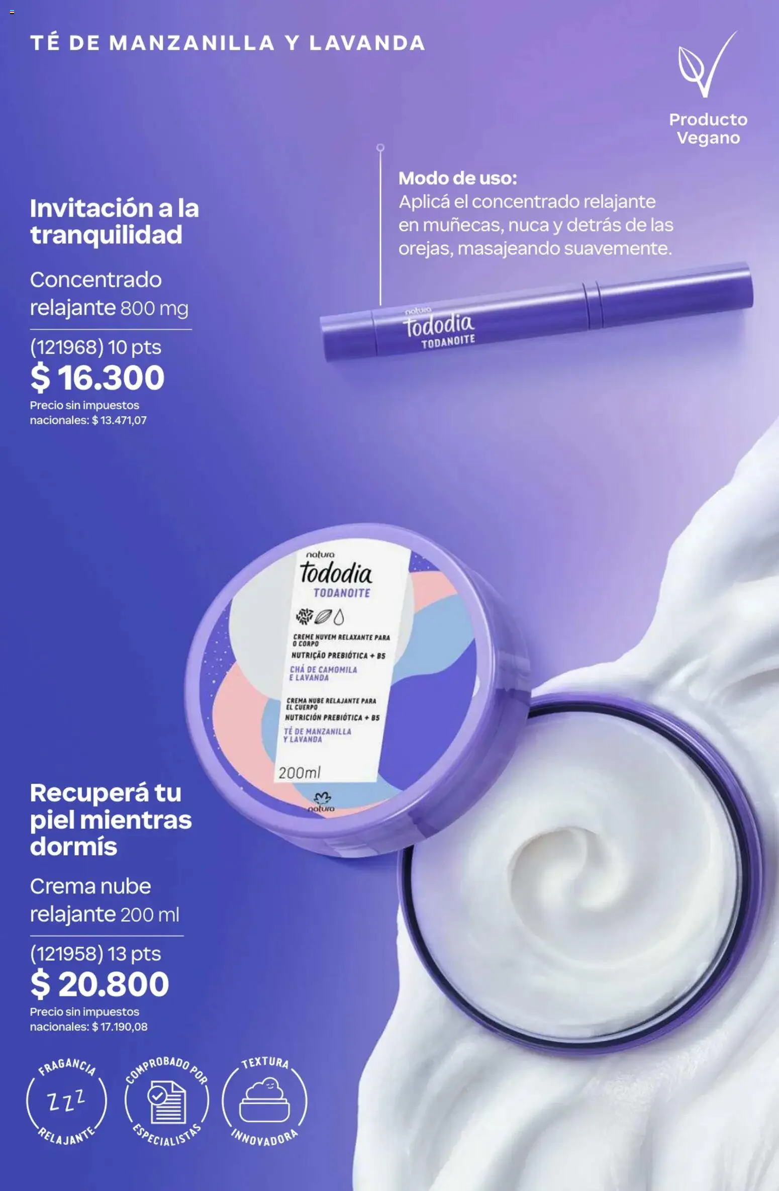 Catálogo Natura Ciclo 10 │ válido desde el 30/06/2026 | Página: 202 | Productos: Fragancia, Té, Crema