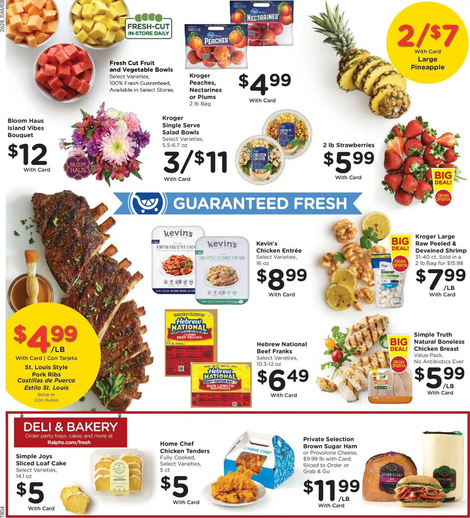 Ralphs Weekly Ad - valid from 08/12/2026 | Page: 10 | Products: Pork ribs, Plums, Chicken, Ham