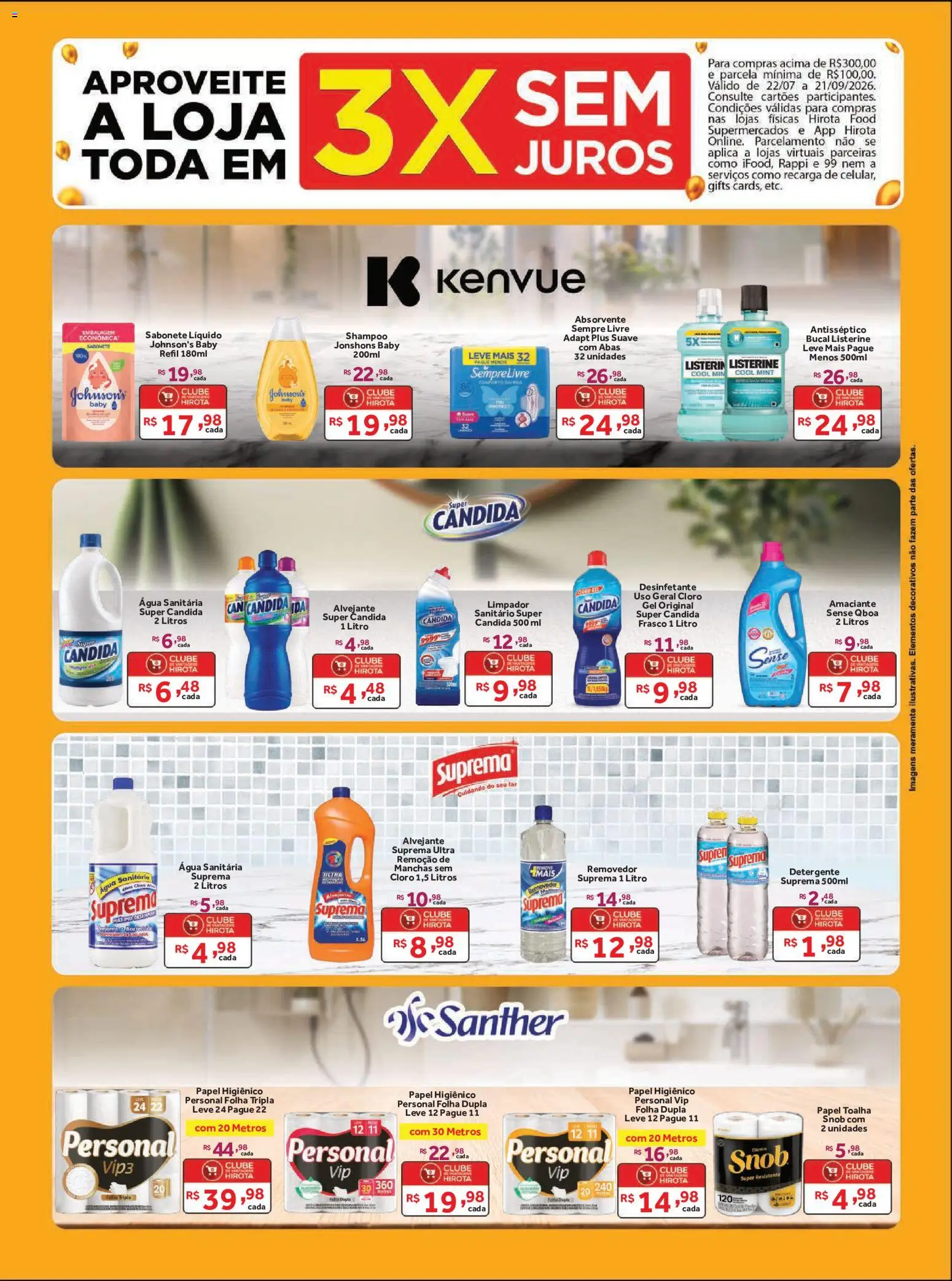 Hirota Food Folheto - válido de 02/09/2026 | Página: 15 | Produtos: Papel toalha, Sabonete, Absorvente, Papel higiênico