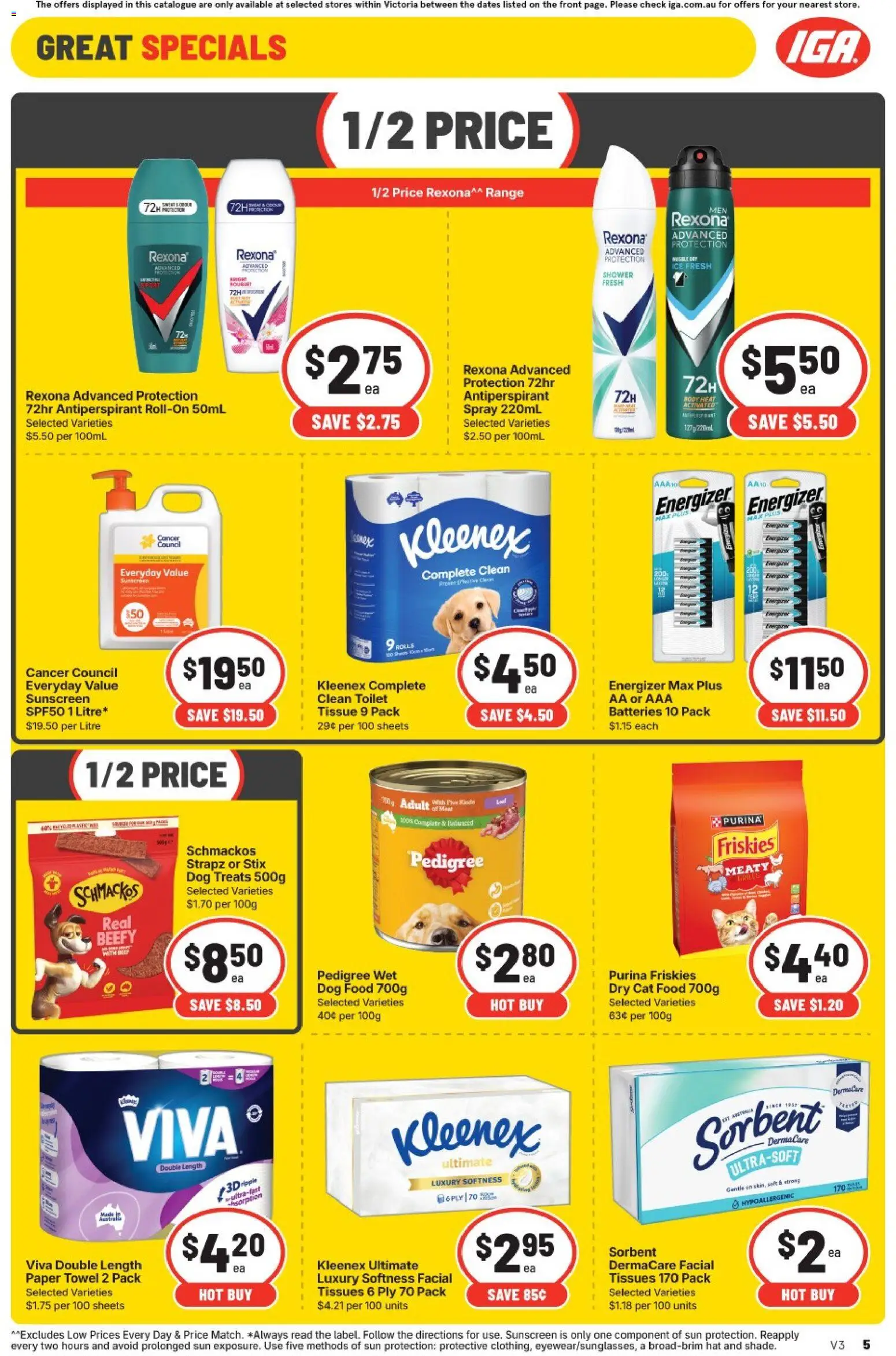 IGA catalogue - valid from 30/09/2026 | Page: 14 | Products: Antiperspirant, Hat, Batteries, Sun protection