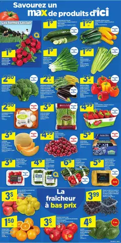 Preview of Maxi weekly flyer / circulaire from shop Maxi valid from Aug 20, 2026 | Page: 4 | Products: Raisins, Celery, Mushrooms, Tomatoes