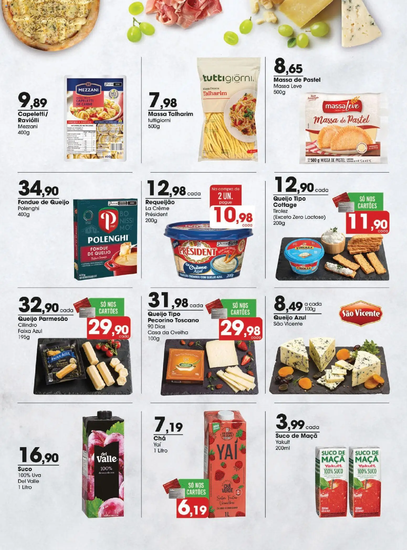 Zaffari Folheto - válido de 12.05.2026 | Página: 8 | Produtos: Queijo, Parmesão, Carne, Massa