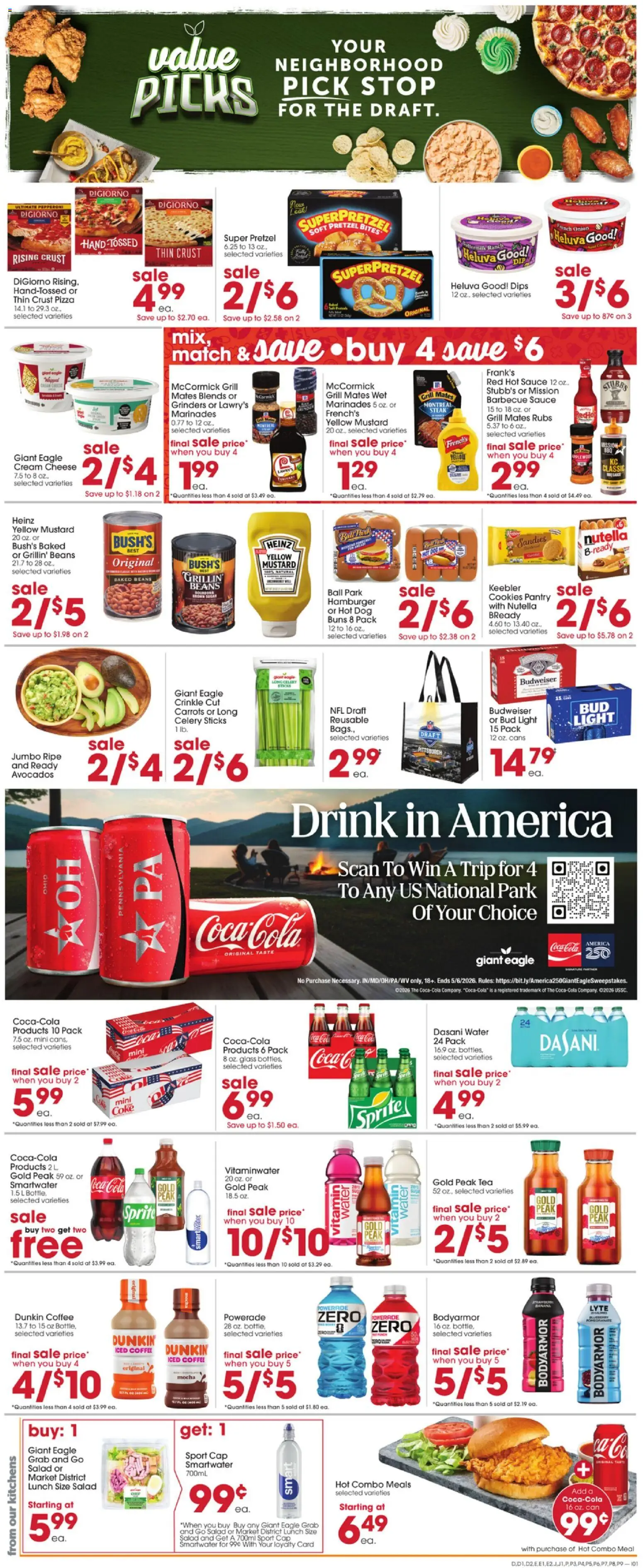 Giant Eagle Weekly Ad - valid from 16.04.2026 | Page: 3 | Products: Cookies, Salad, Sauce, Cap