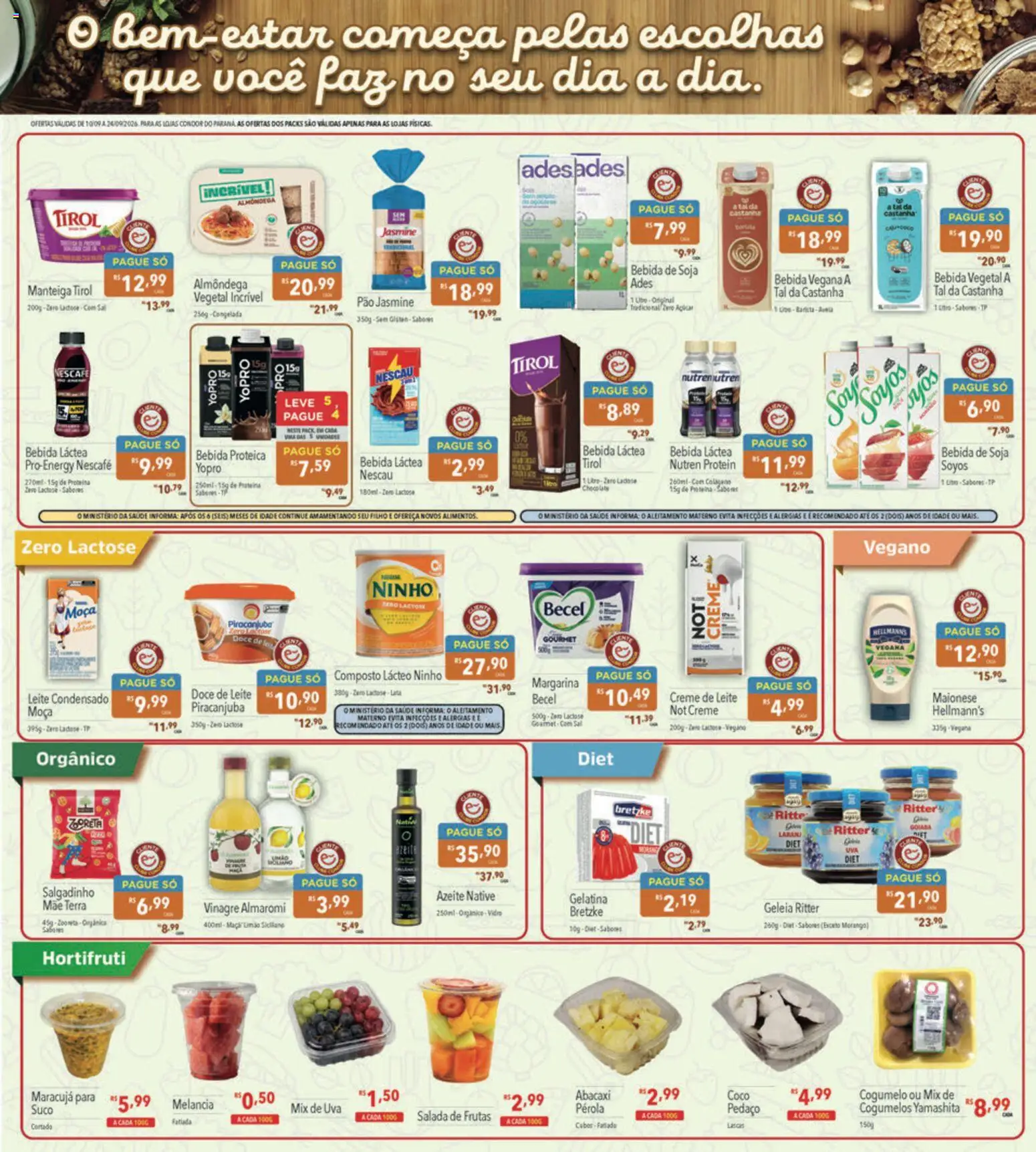 Supermercados Condor Folheto - válido de 10/09/2026 | Página: 9 | Produtos: Coco, Vinagre, Suco, Maionese