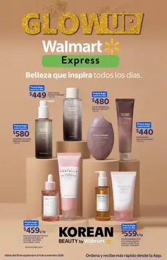 Vista previa de Walmart Express folleto Belleza que inspira todos los días, nuevo folleto de la tienda, válido en México a partir del 18/09/2026