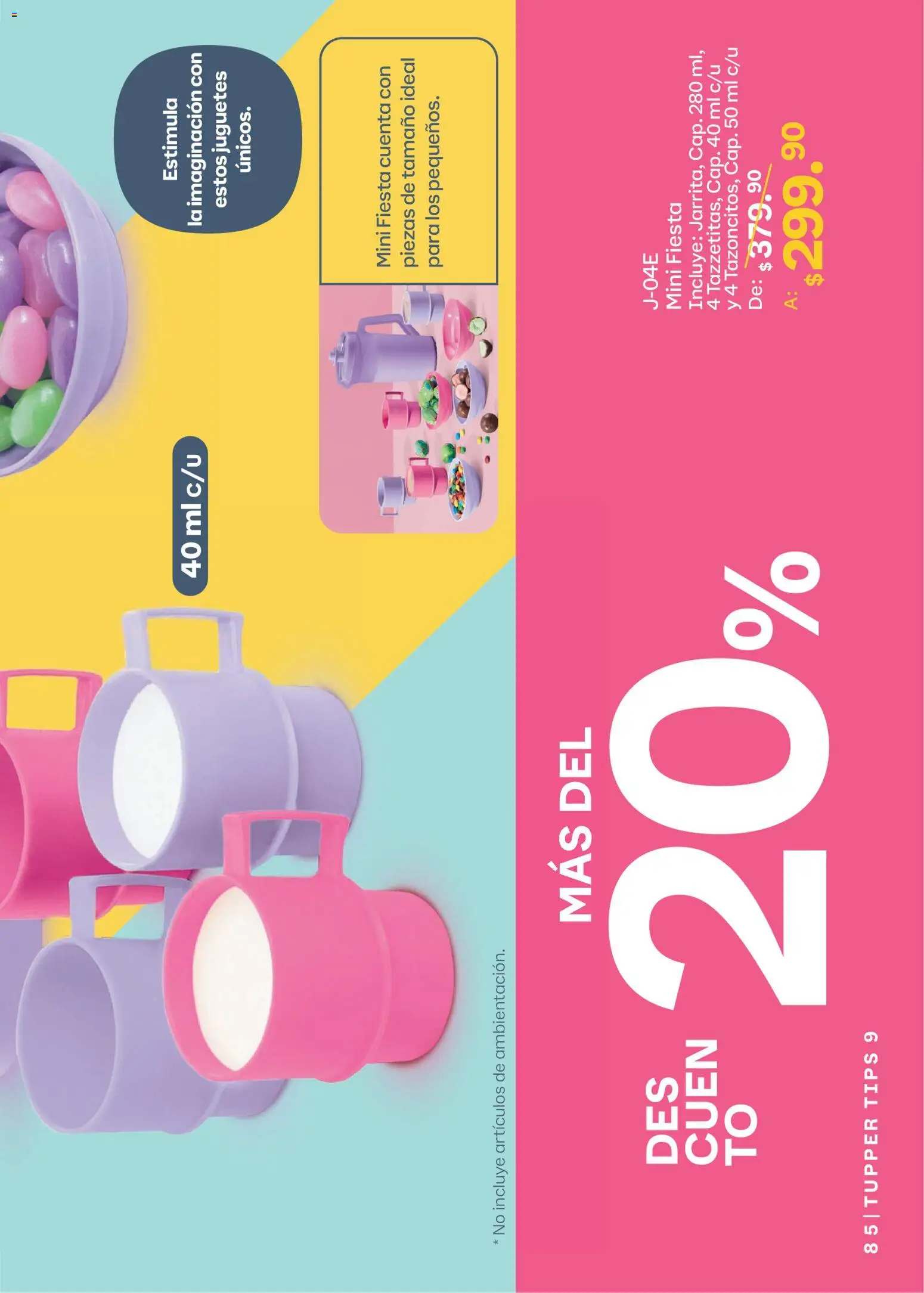 Nuevas ofertas de Tupperware válidas en toda la República Mexicana desde el 10/08/2026. ¡Encuentra las mejores ofertas en Tupperware catálogo! | Página: 85 | Productos: Tupper, Juguetes