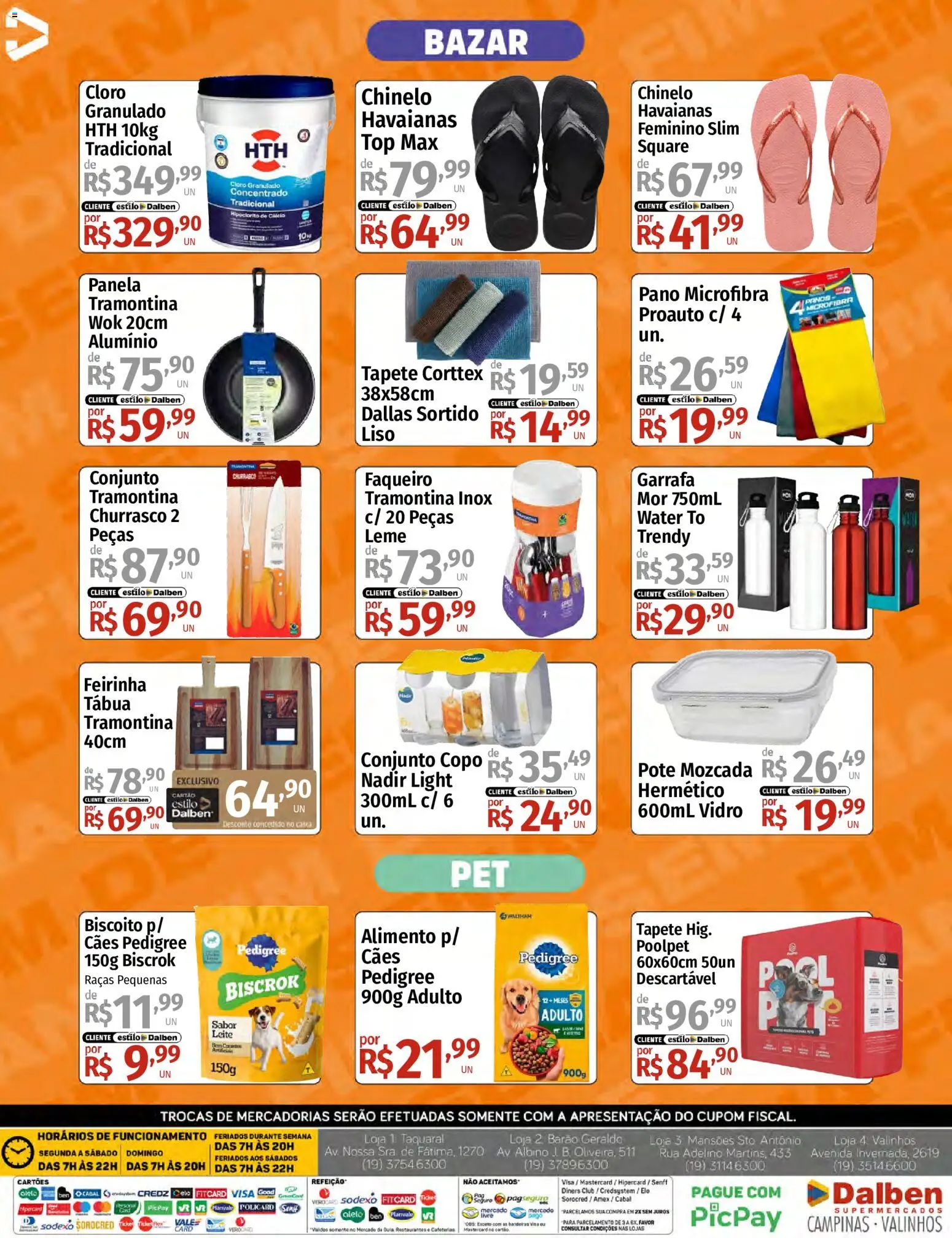 Supermercado Dalben Folheto - válido de 04/09/2026 | Página: 15 | Produtos: Cloro, Leite, Tapete, Tábua