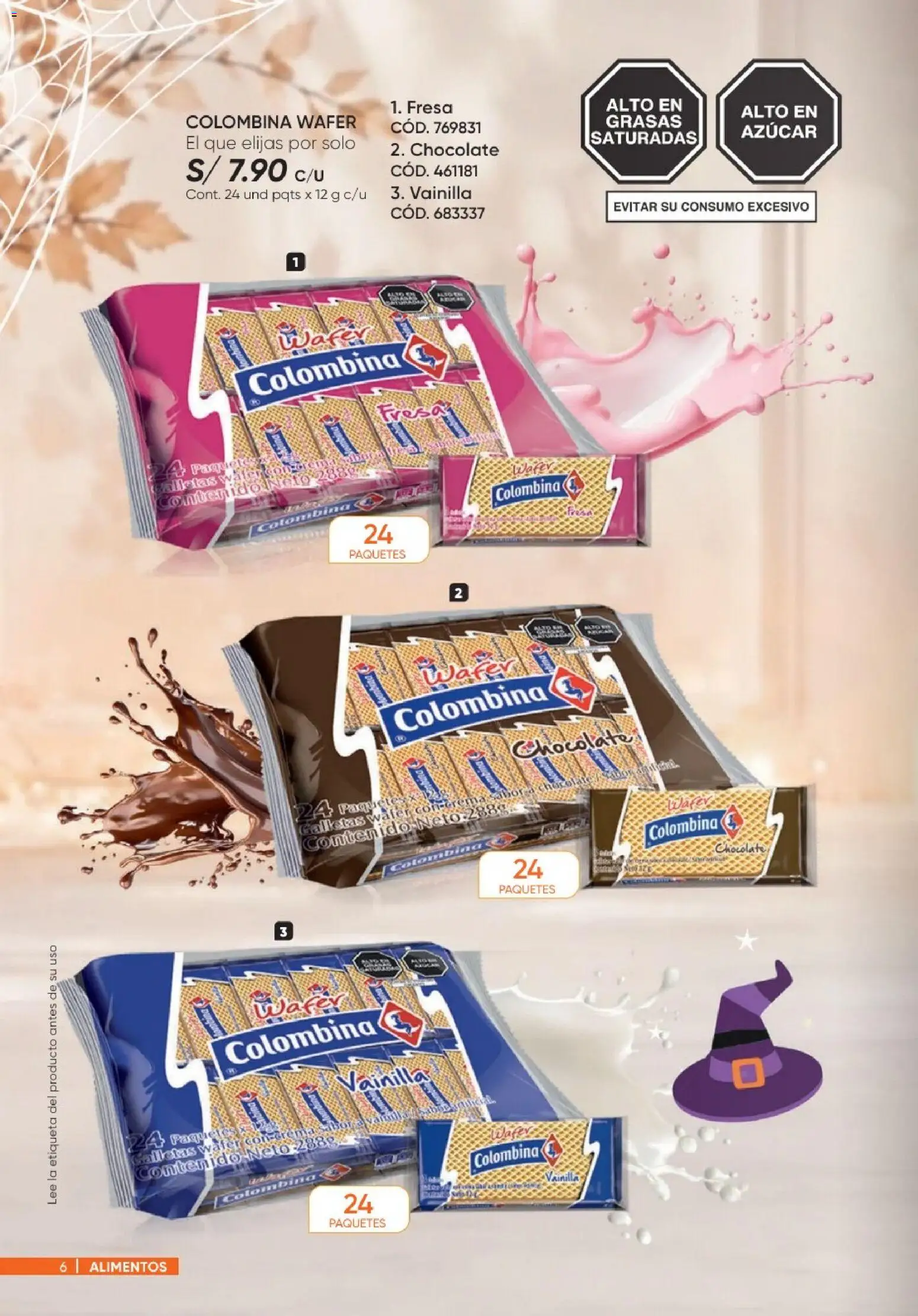 Catálogo Azzorti válido desde 20/09/2026 | Página: 6 | Productos: Vainilla, Chocolate, Galletas, Azúcar