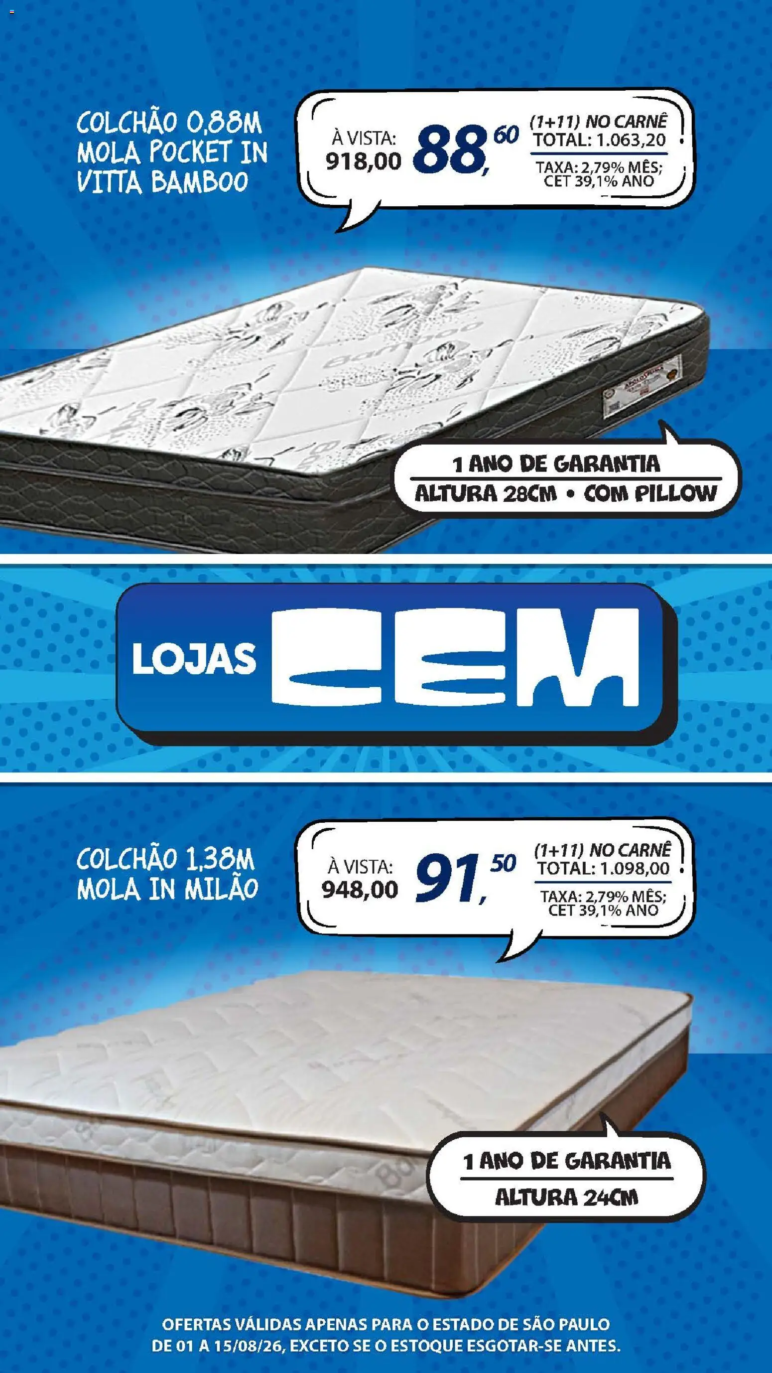 Lojas Cem Folheto - válido de 01/08/2026 | Página: 100