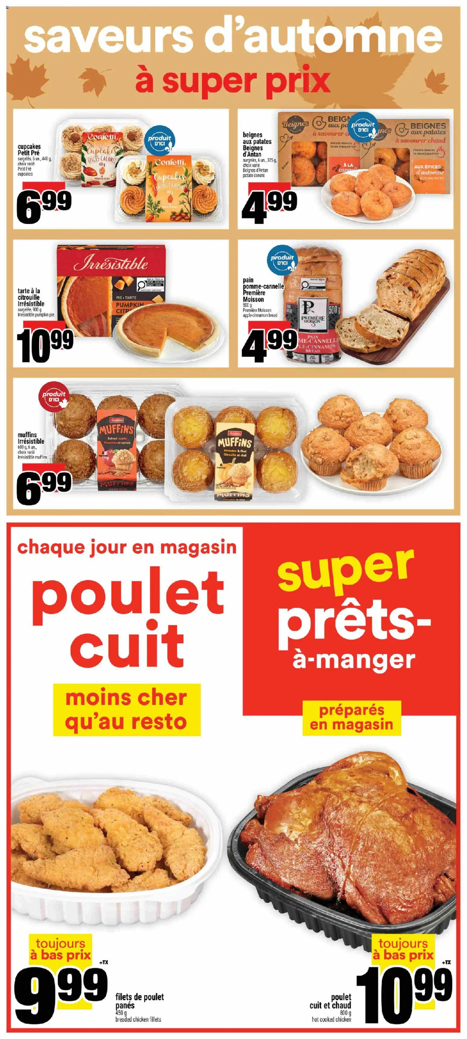 Super C flyer valid from Oct 1, 2026 | Page: 14 | Products: Spices, Muffins, Bread, Chicken