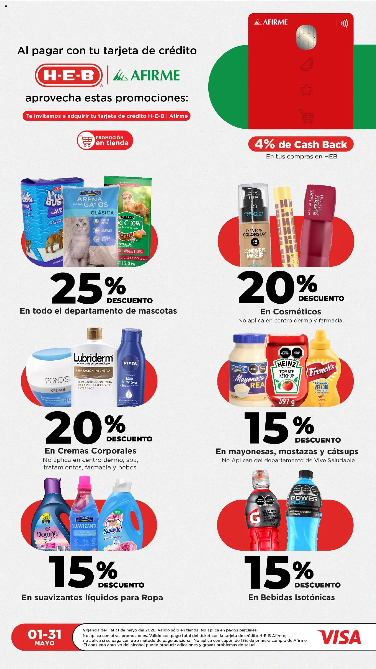 Nuevas ofertas de H-E-B válidas en toda la República Mexicana desde el 21.05.2026. ¡Encuentra las mejores ofertas en H-E-B folleto! | Página: 18 | Productos: Mayonesa, Mostaza, Tomate, Ropa