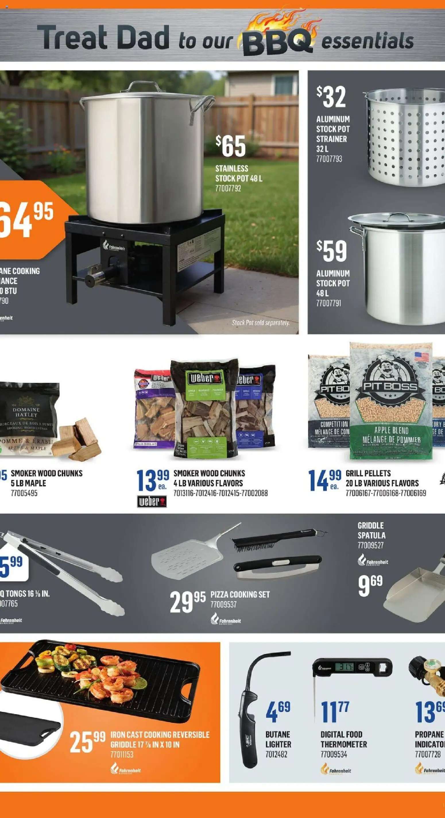 Canac flyer valid from 11.06.2026 | Page: 10 | Products: Grill, Iron, Thermometer, Pizza
