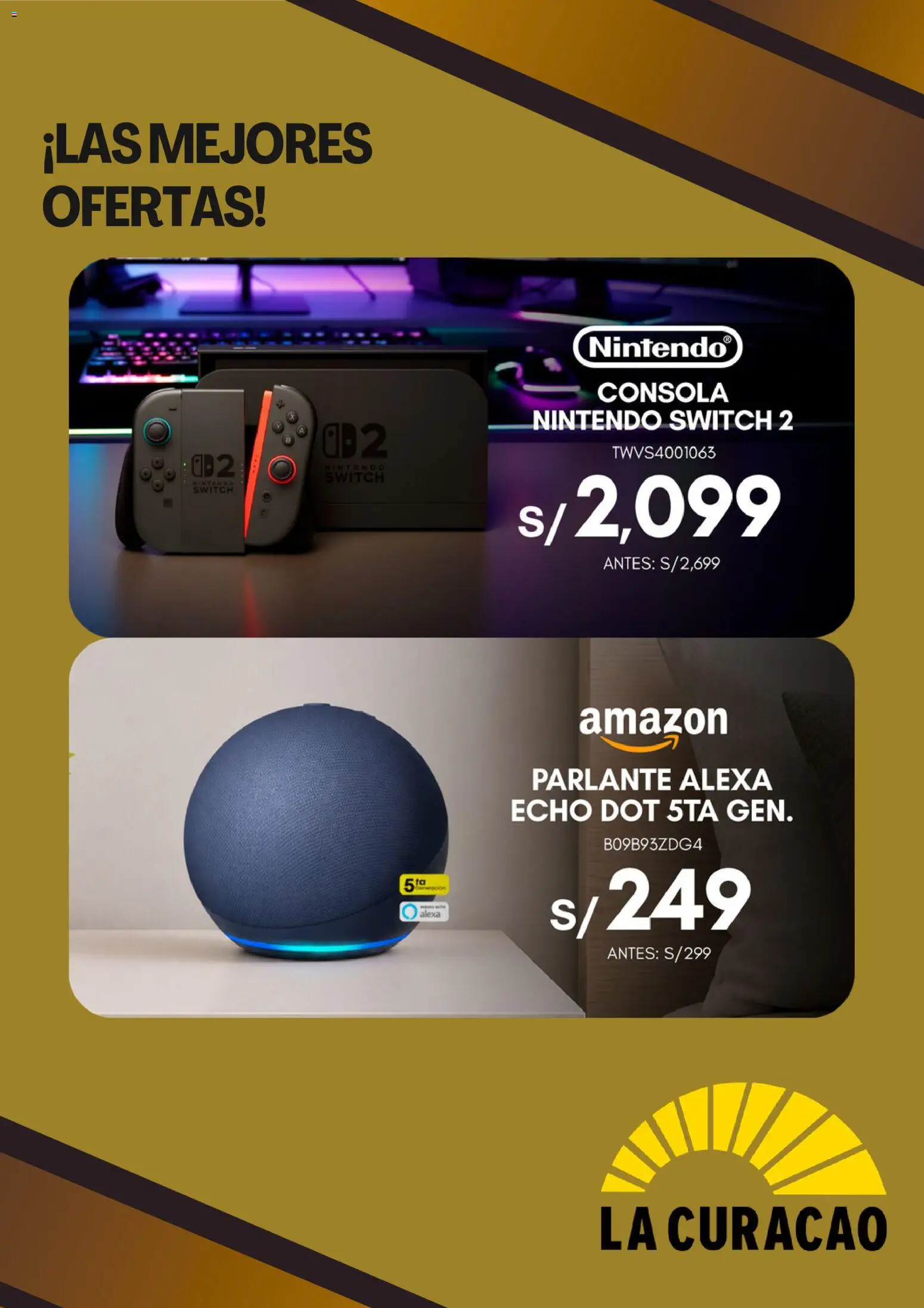 Catálogo La Curacao válido desde 17/08/2026 | Página: 6 | Productos: Nintendo Switch, Parlante