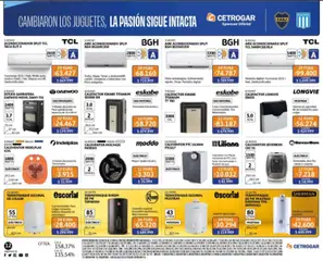 Vista previa Cetrogar catálogo válido desde el 04/08/2026 | Página: 14 | Productos: Movil, Aire acondicionado, Calefactor, Termotanque