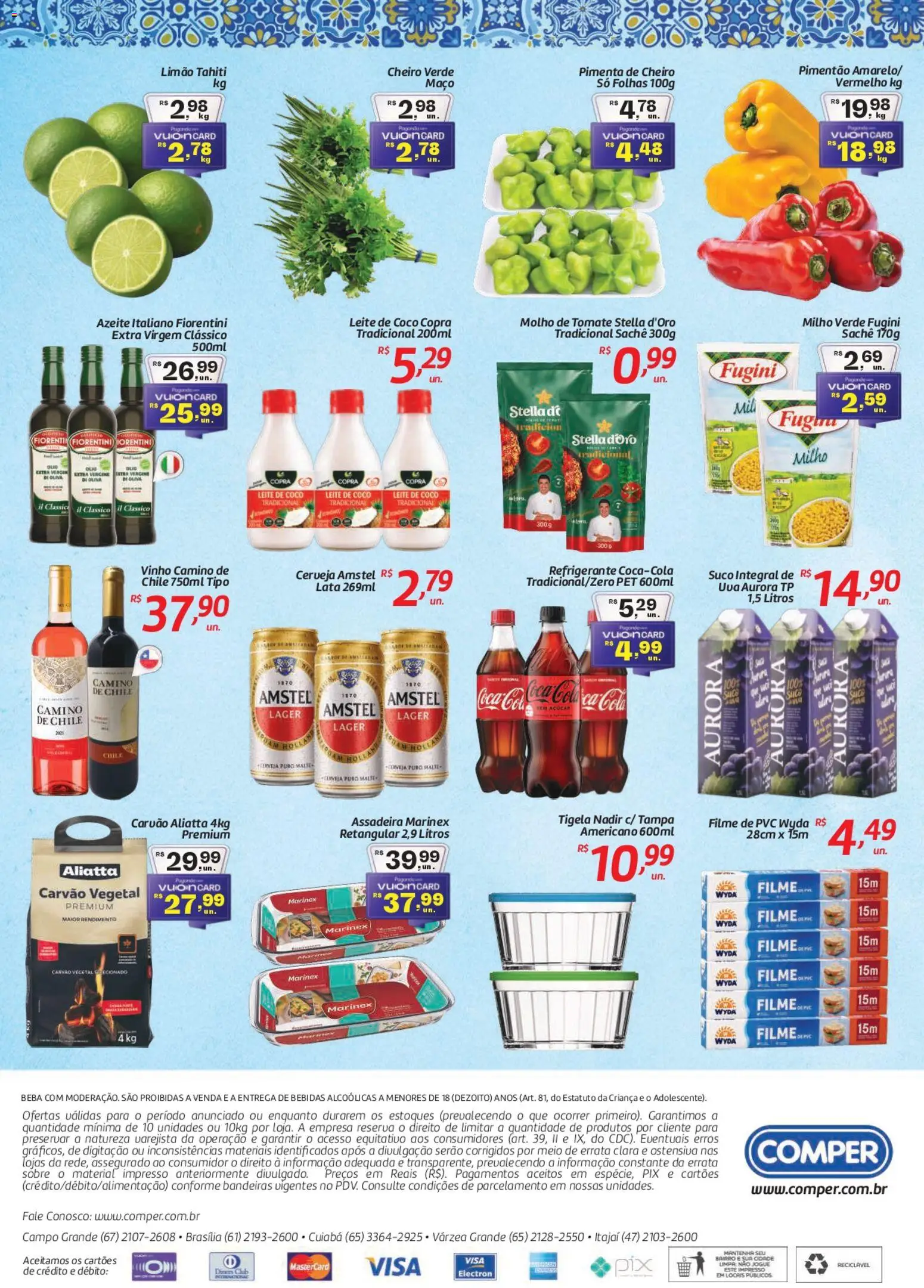 Comper Folheto - válido de 15.05.2026 | Página: 2 | Produtos: Carvão vegetal, Pimentão, Refrigerante, Leite de coco