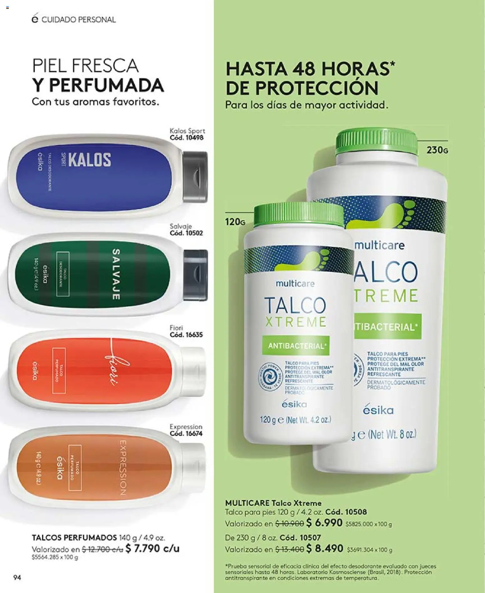 Catálogo Ésika Campaña 6 │ válido desde el 01.04.2026 | Página: 94 | Productos: Desodorante, Antitranspirante