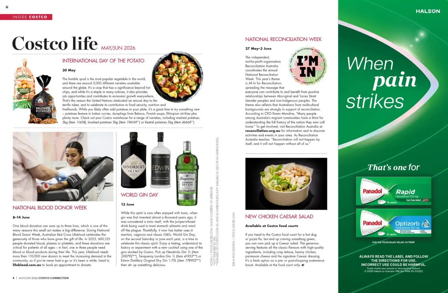 Costco catalogue - valid from 01.05.2026 | Page: 5 | Products: Pizza, Chicken, Salad, Potatoes