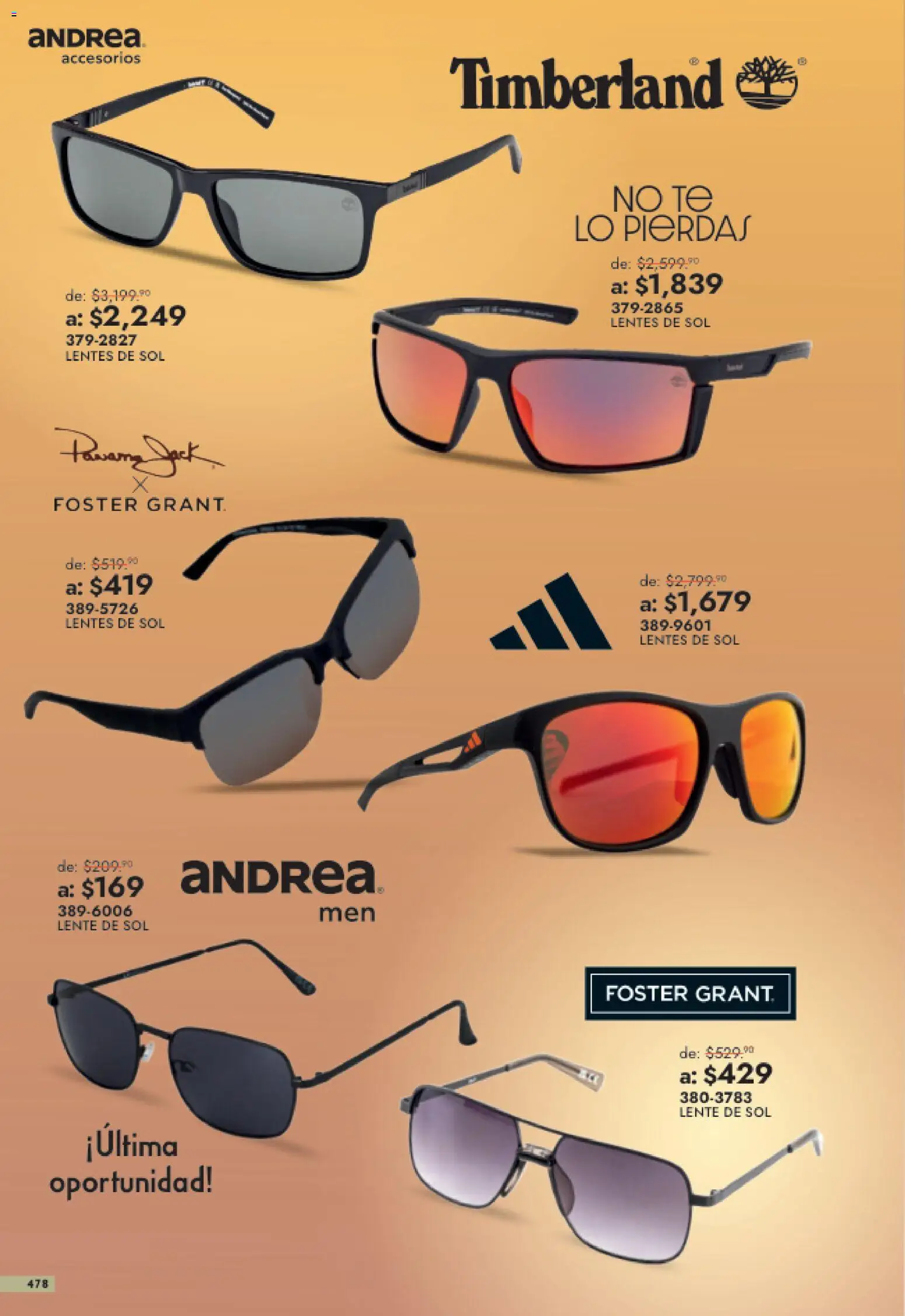 Nuevas ofertas de Andrea válidas en toda la República Mexicana desde el 26/07/2026. ¡Encuentra las mejores ofertas en Andrea catálogo Outlet! | Página: 478