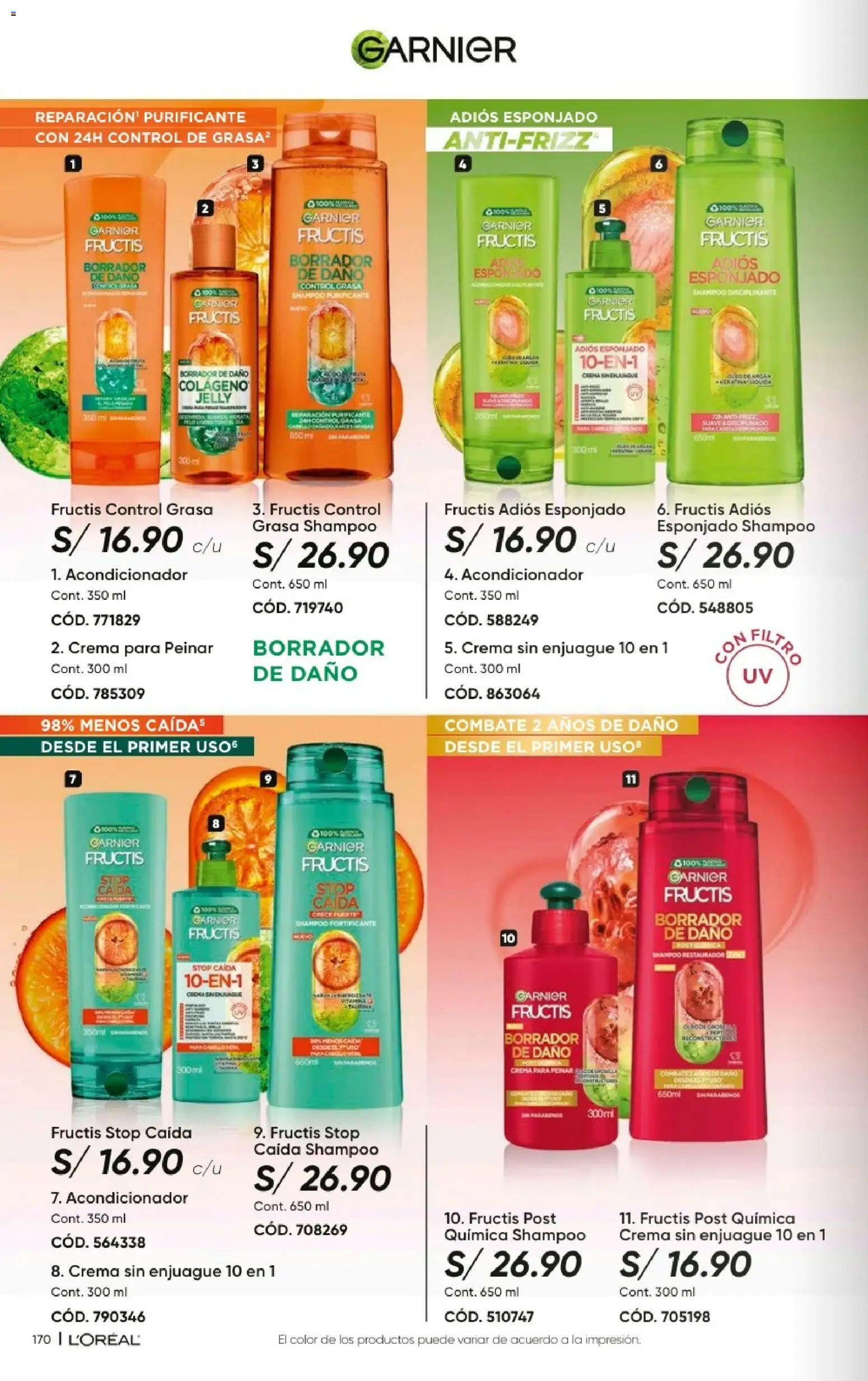 Catálogo Azzorti válido desde 20/09/2026 | Página: 172 | Productos: Shampoo, Acondicionador, Crema