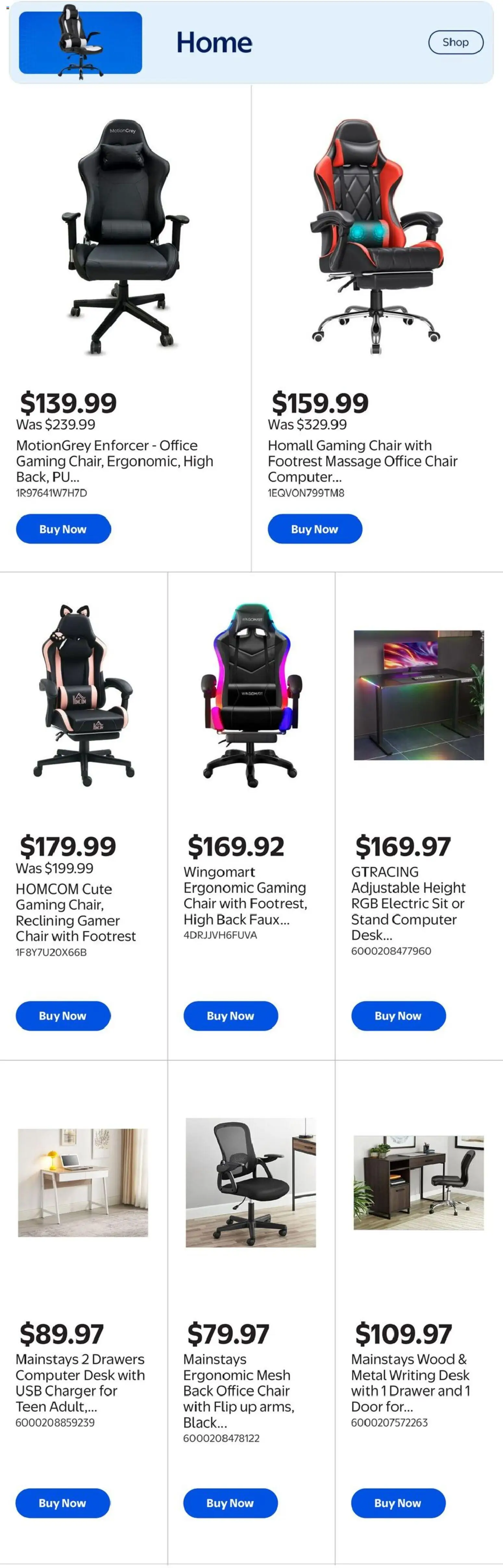 Walmart flyer valid from 28.05.2026 | Page: 7 | Products: Computer, Chair