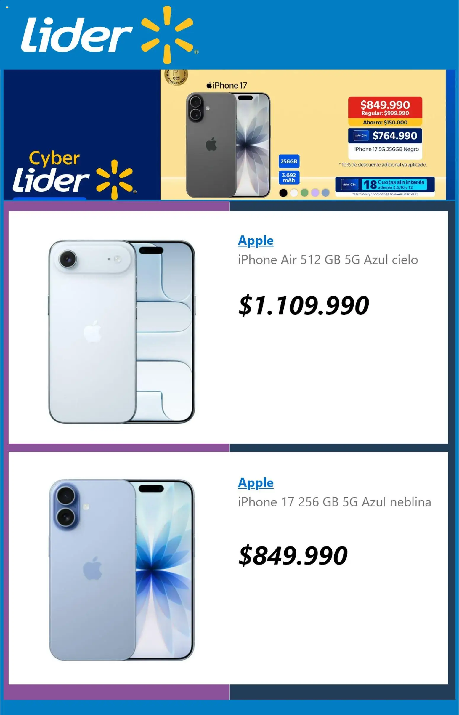 Lider Cyber Day | 30.05.2026 | ¡Descubre descuentos favorables hoy mismo! | Chile