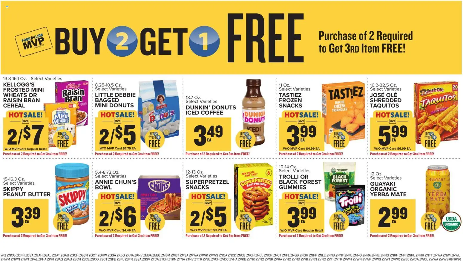 Food Lion Weekly Ad - valid from 09/16/2026 | Page: 15 | Products: Cheese, Beef, Iced coffee, Donut