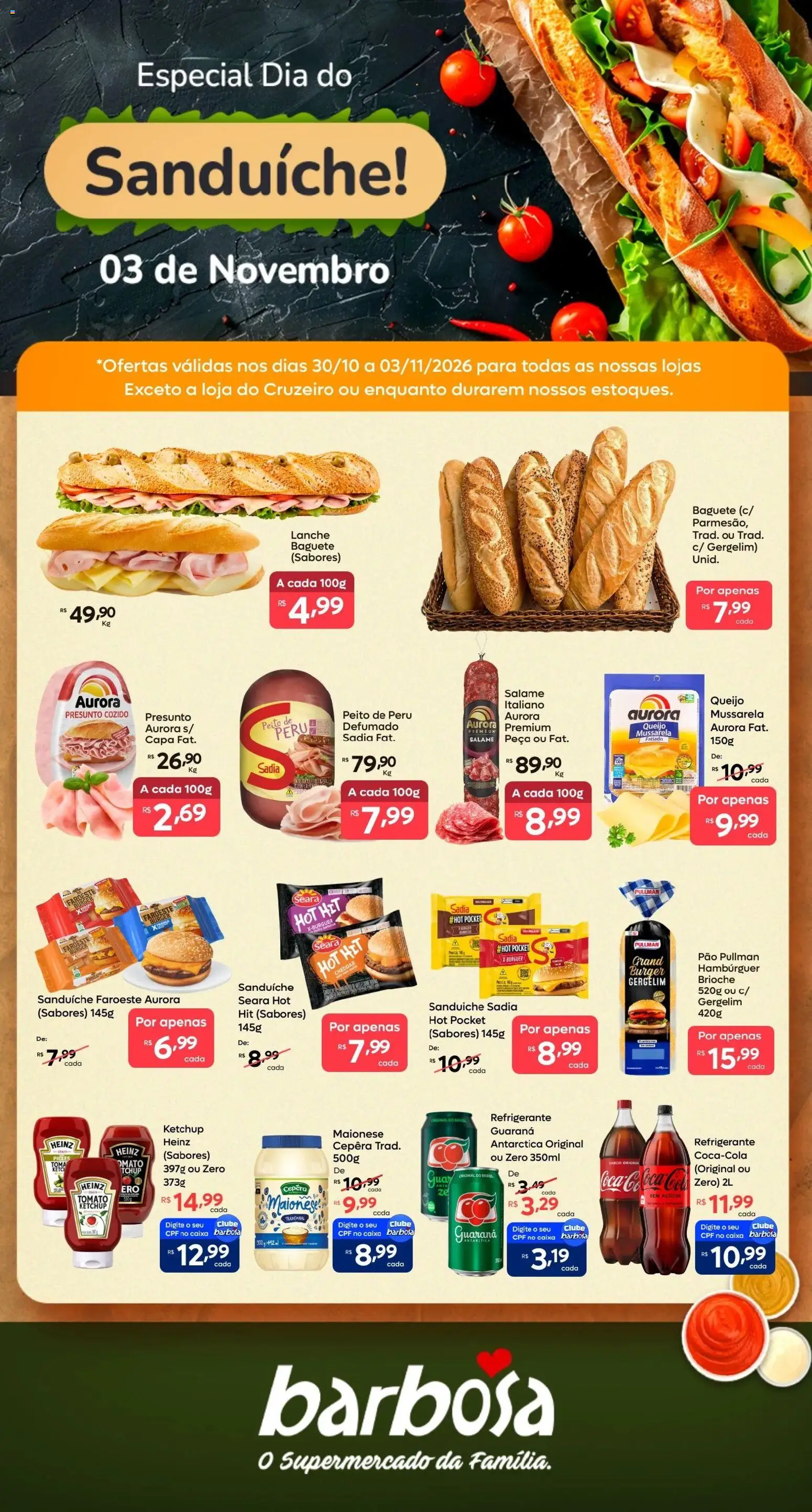 Barbosa Supermercados Folheto - válido de 30/10/2026 | Página: 1