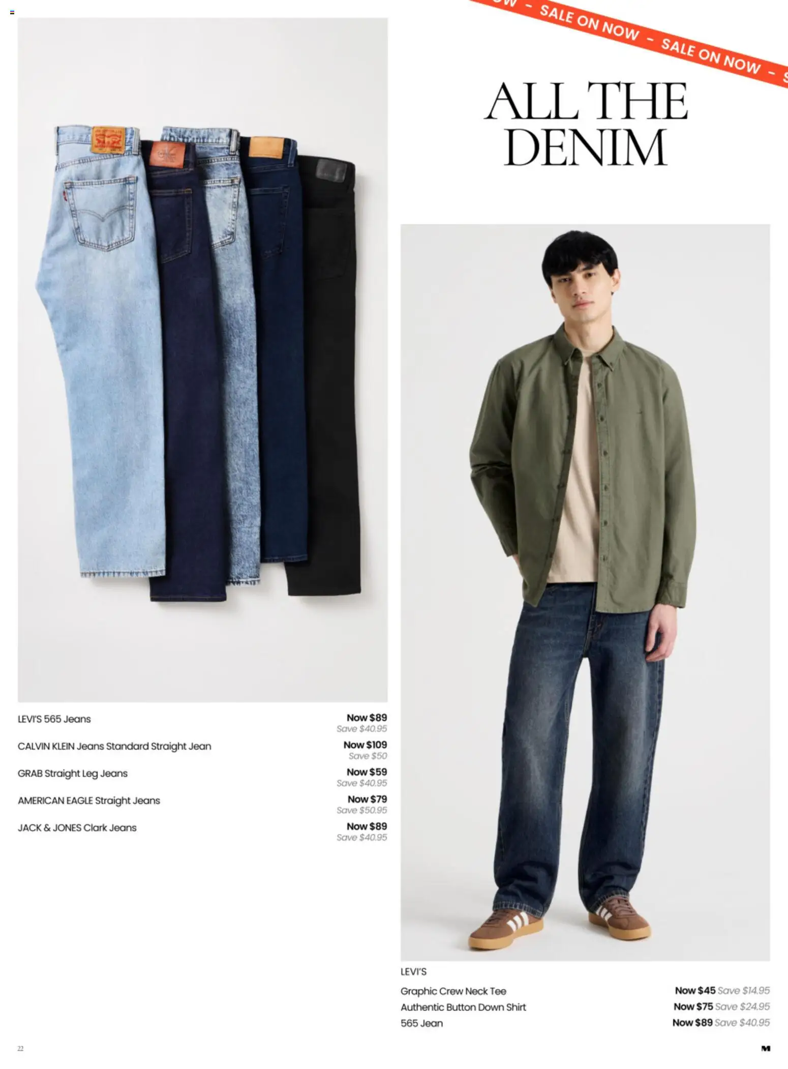 Myer catalogue - valid from 09/09/2026 | Page: 22 | Products: Denim, Shirt, Straight jeans, Jeans